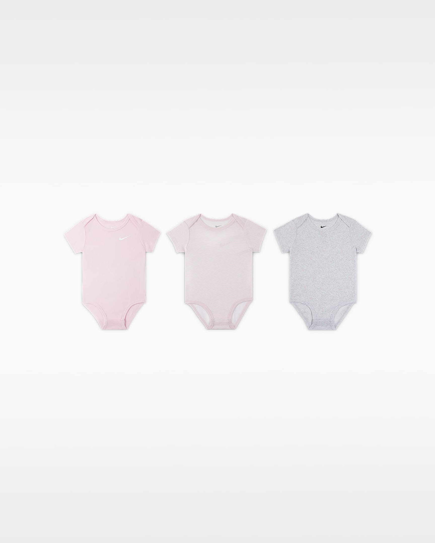 Nike Baby Essentials 婴童连体衣(3 件) - 调色桦树色