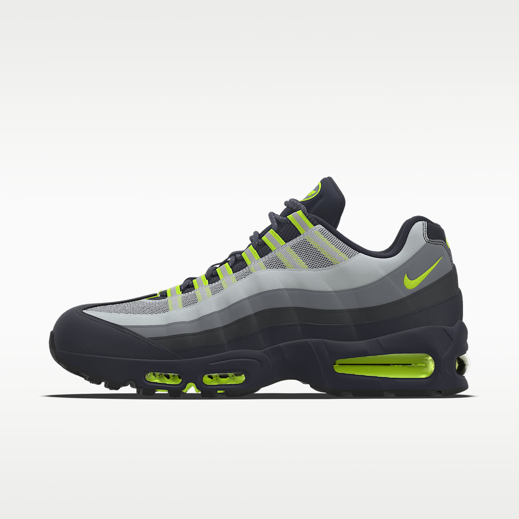 Nike Air Max 95 Big Bubble By You 专属定制男子运动鞋 - 多色/多色