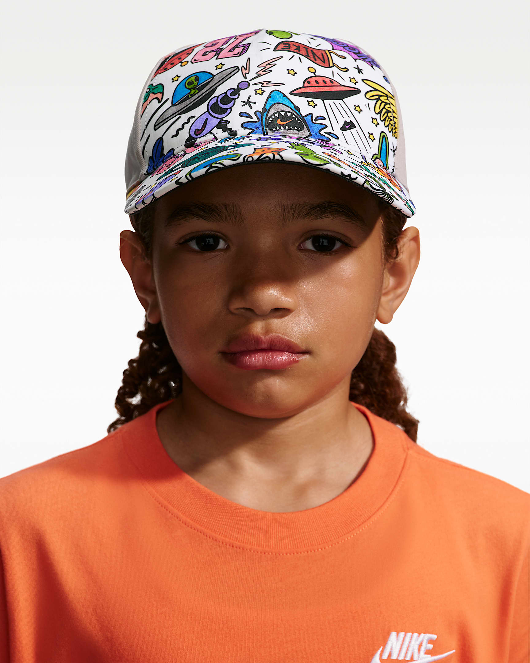 Nike Club 大童半硬顶弧形帽檐运动帽 - 温和冷月光
