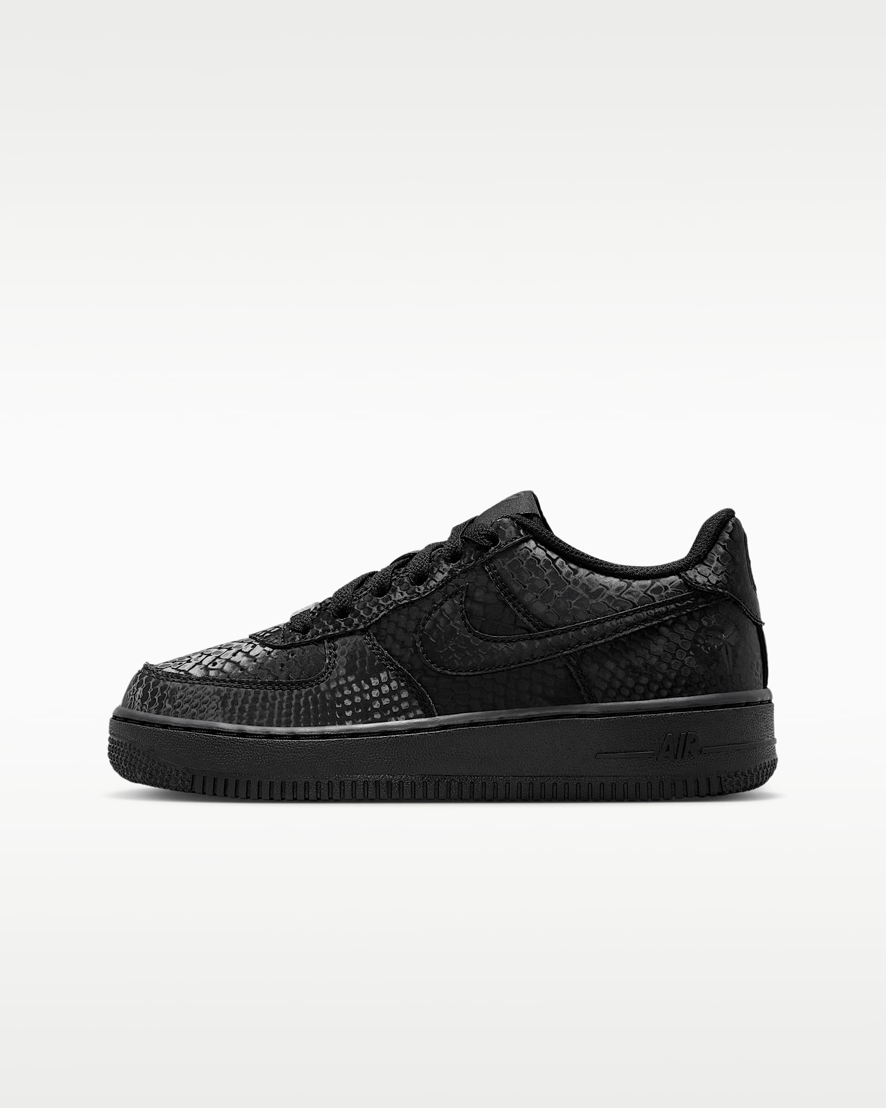 Nike Air Force 1 Low 大童空军一号运动鞋 - 黑/黑/黑