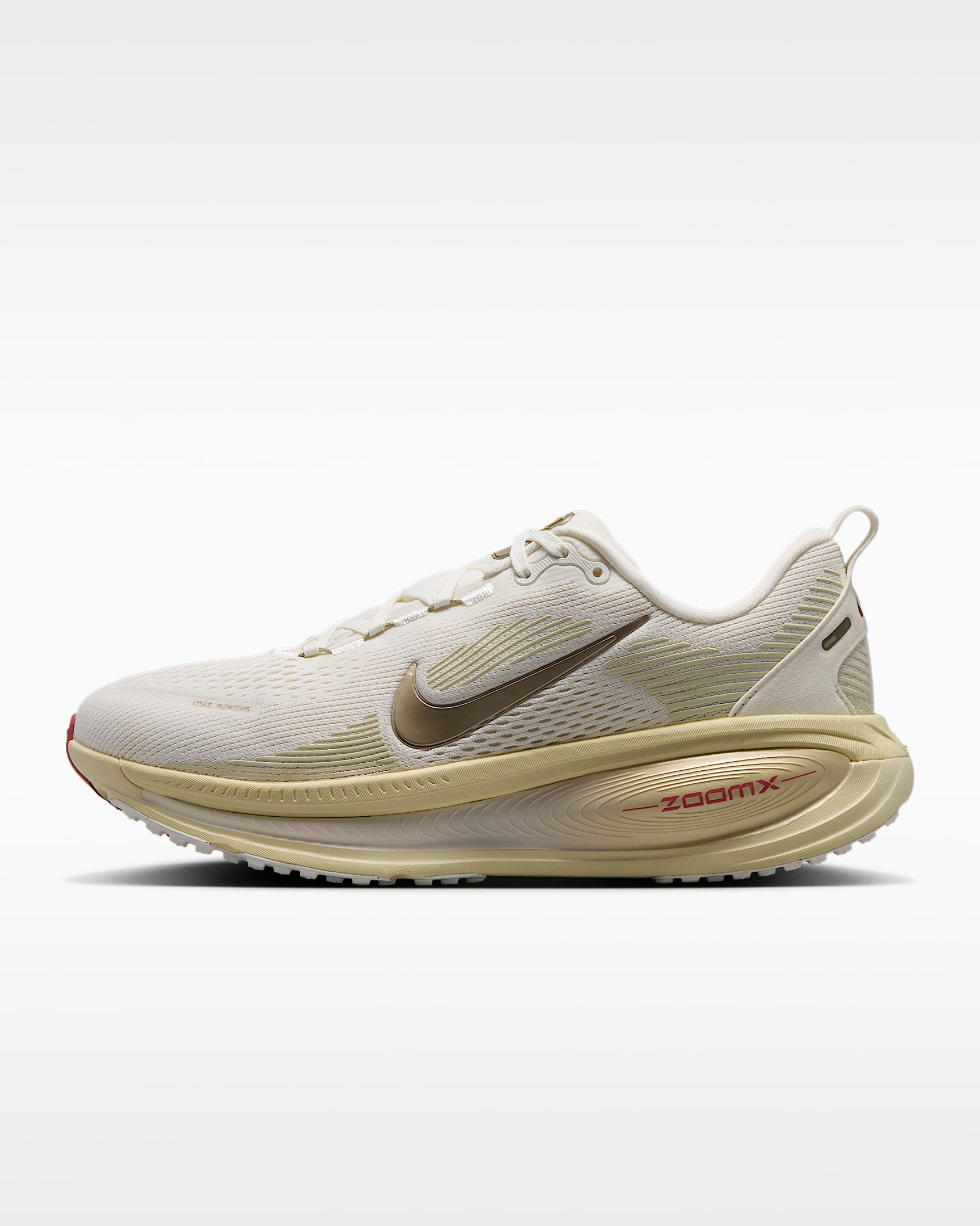 Nike Vomero 18 耐克迈柔女子公路跑步鞋 - 帆白/浅卡其/榛果褐/金属黄谷