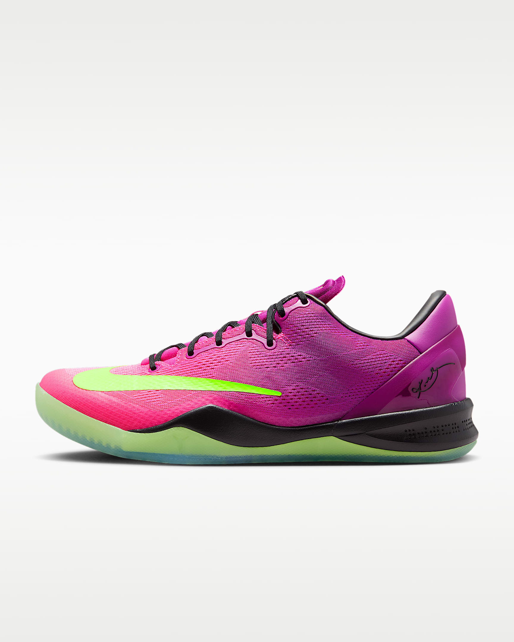 Kobe 8 Protro "Mambacurial" 科比男子篮球鞋 - 紫红/闪粉/电子绿