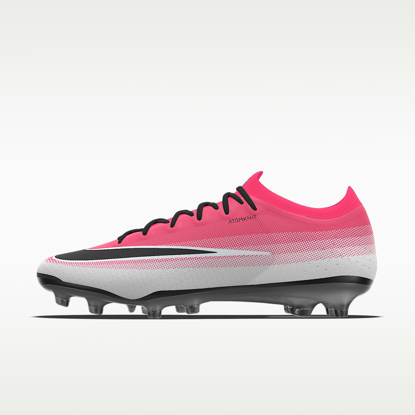 Nike Mercurial Vapor 17 Elite By You 专属定制 AG 人造草地低帮足球鞋 - 透明粉/白色