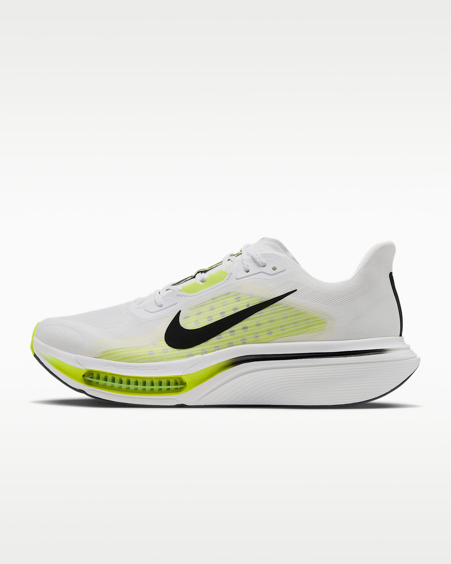 Nike Pegasus Plus 2 耐克超级飞马男子公路跑步鞋 - 白色/亮眼柠檬黄/黑