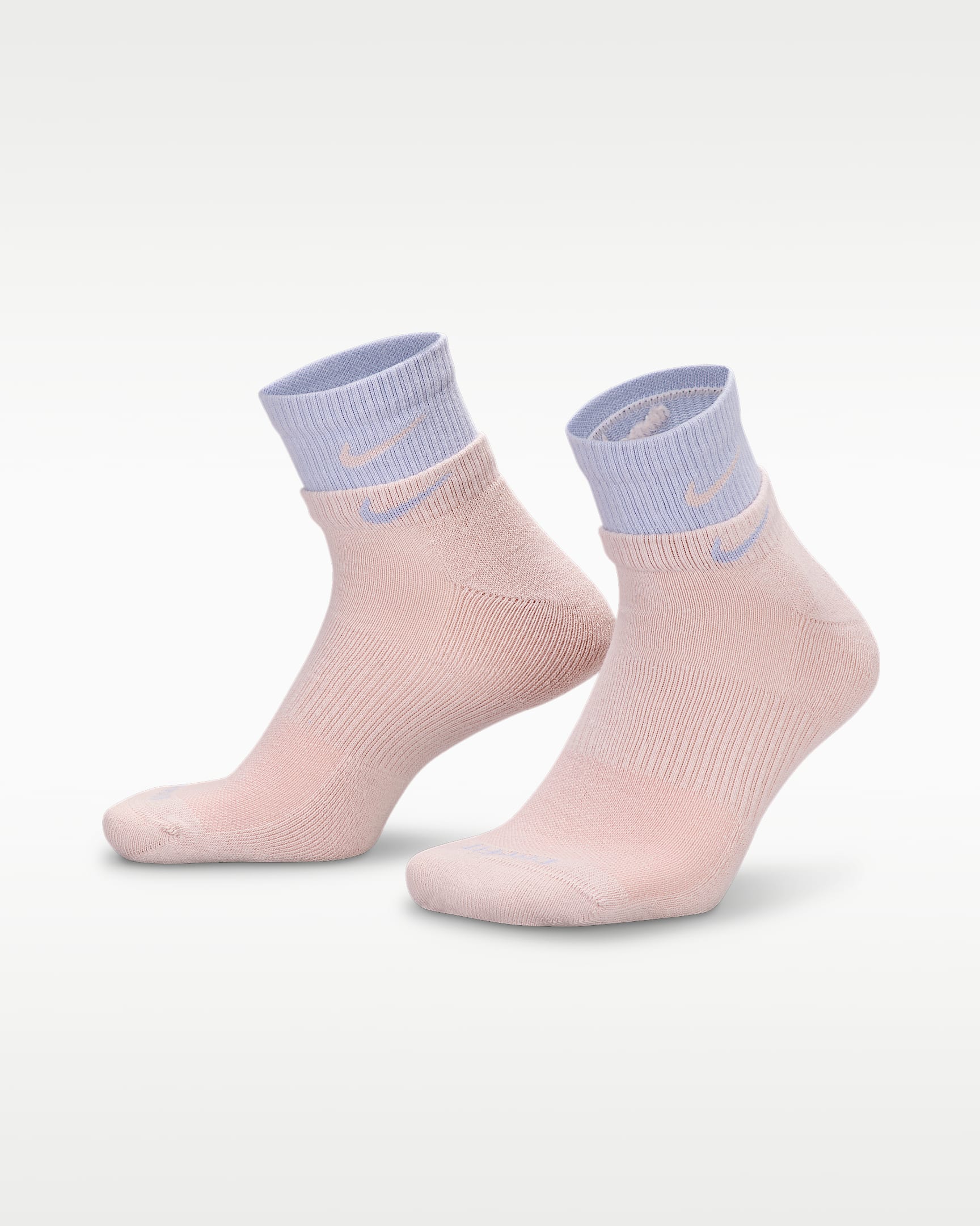 Nike Everyday Plus 舒适速干训练短袜(1 双) - 砂岩灰粉/幻影/砂岩灰粉