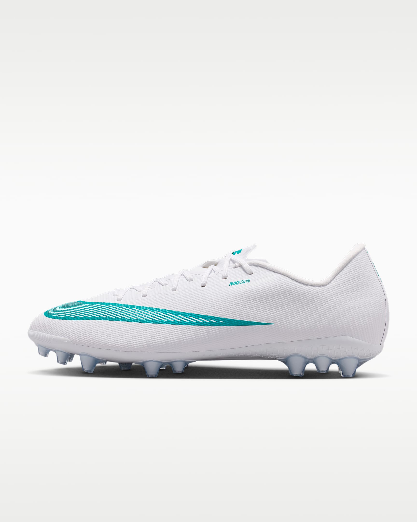Nike Mercurial Vapor 17 Academy 耐克刺客系列男/女 AG 人造草地低帮足球鞋 - 白色/仙人掌绿