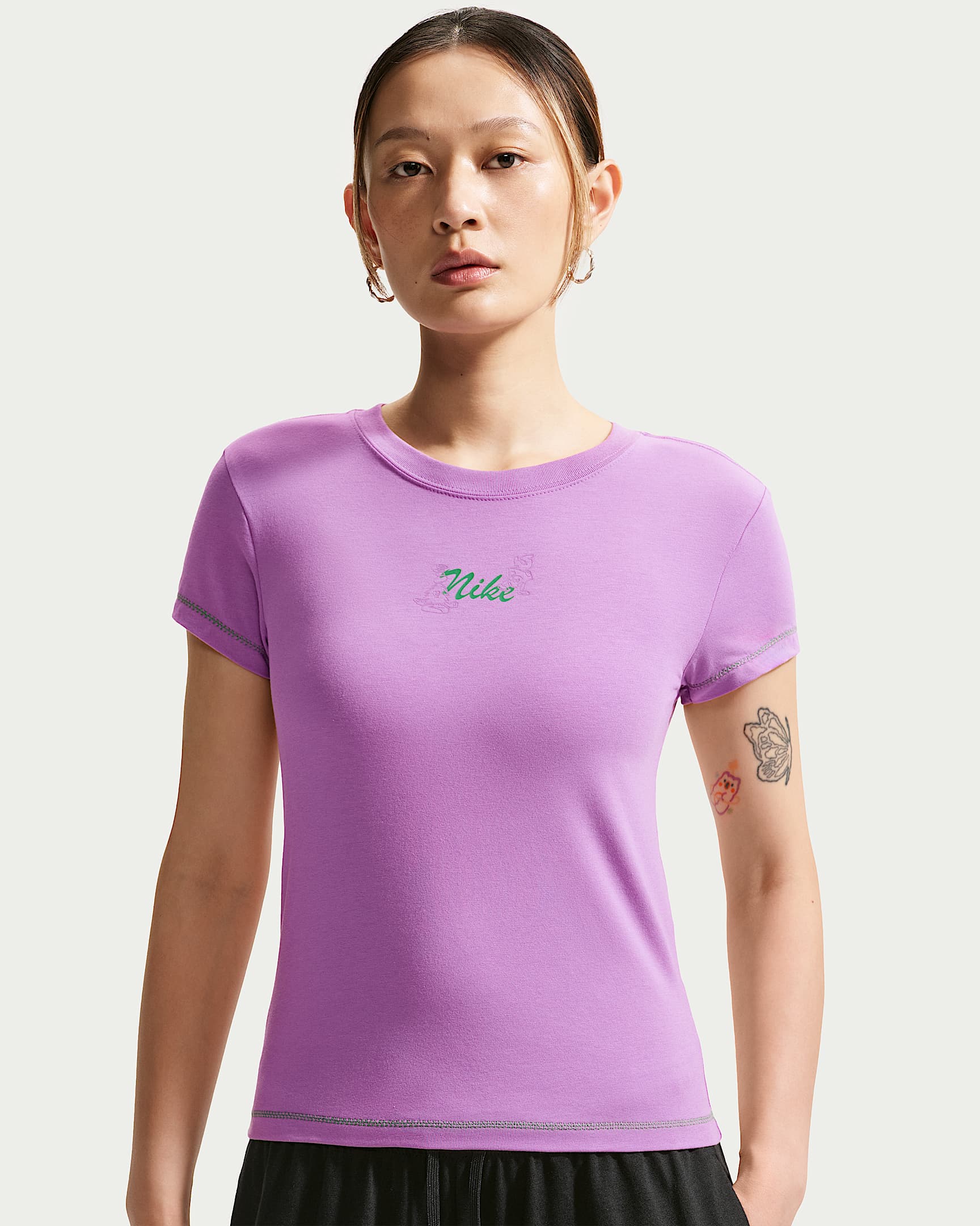 Nike Sportswear Chill Knit 女子短袖T恤 - 君王紫