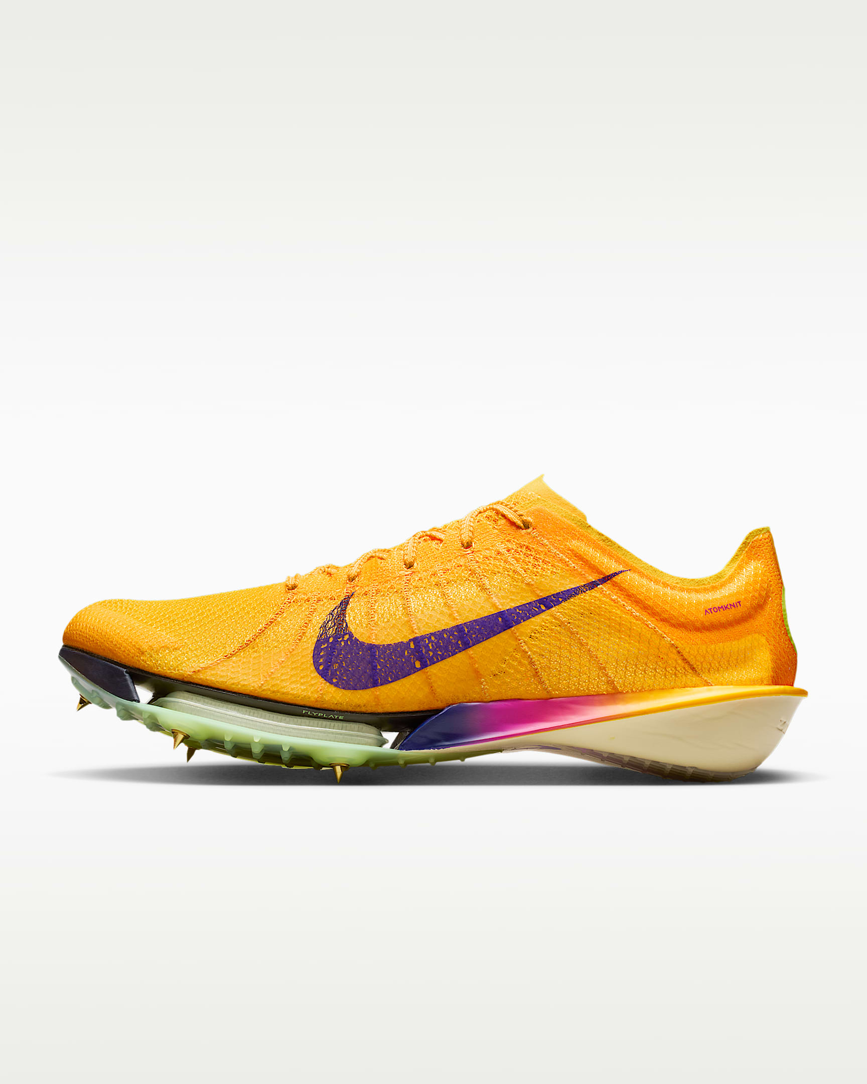 Nike Victory 2 男子田径钉鞋 - 脉冲柠檬黄绿/荧光冰黄/激光橙/耀眼靛紫