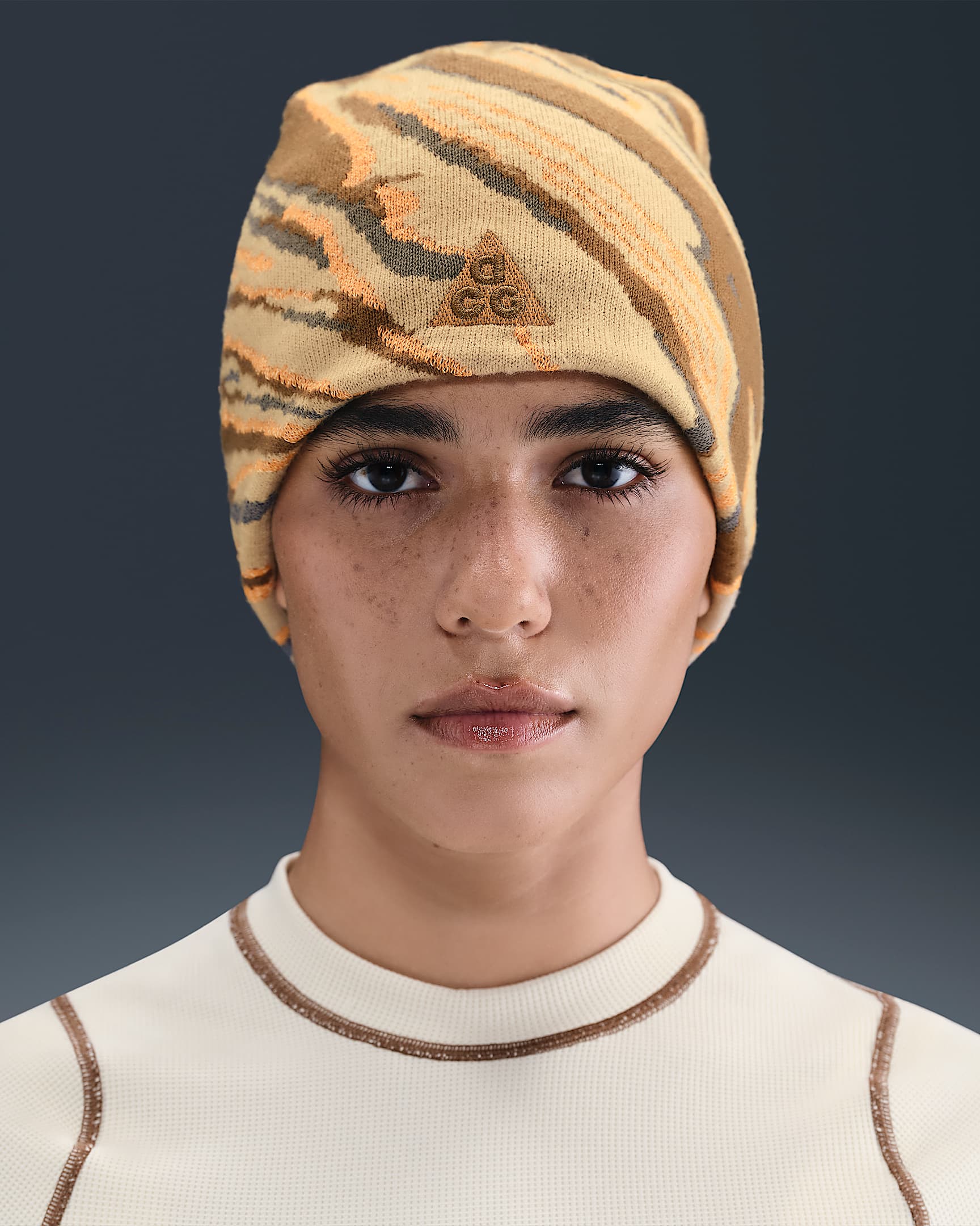 Nike ACG Peak "Big Bend" 针织帽 - 杏茶色/苔木棕色