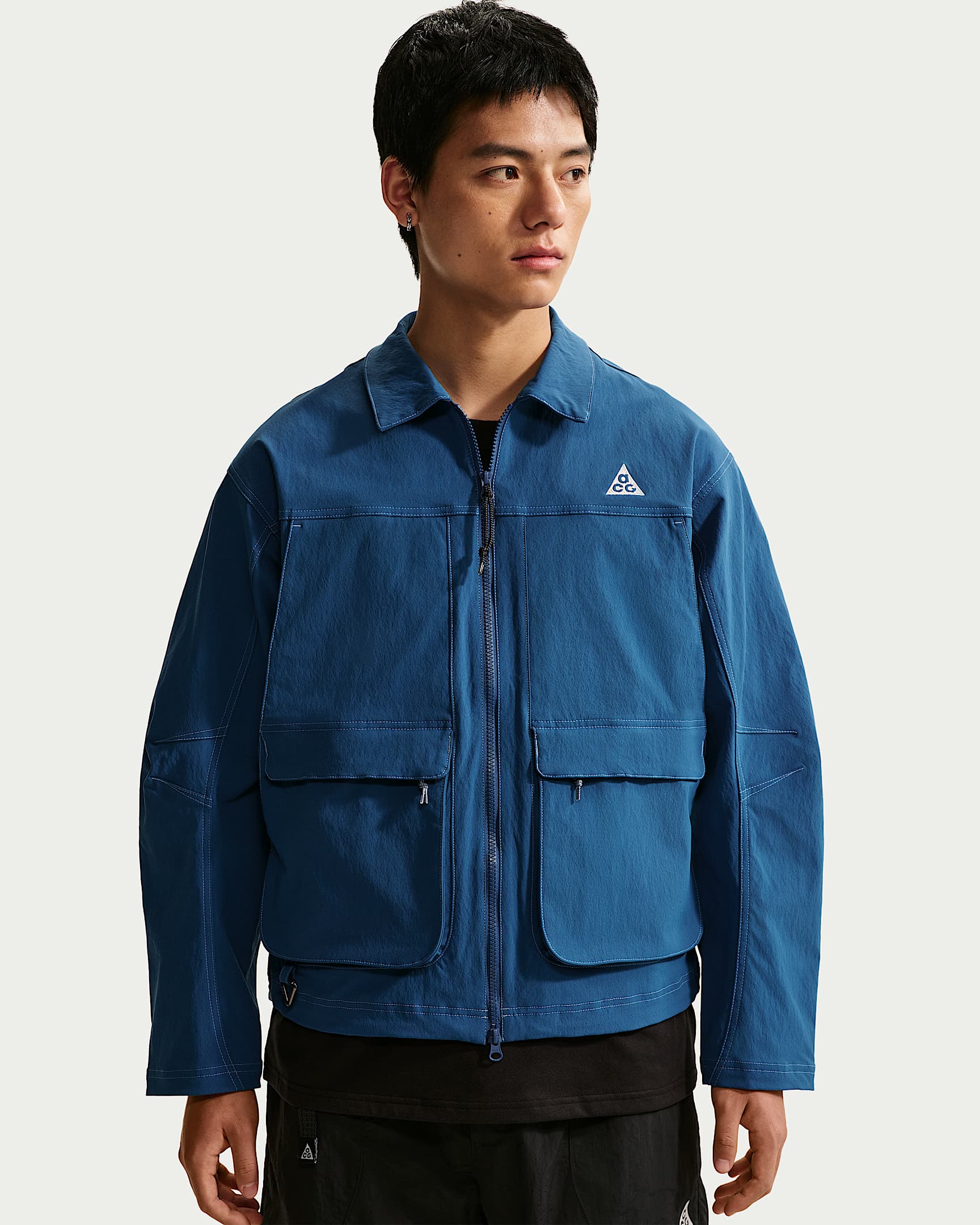 Nike ACG "Smith Summit" 马年限定脱缰系列新年款男子防晒拒水夹克 - 庭蓝/工作蓝/山峰白