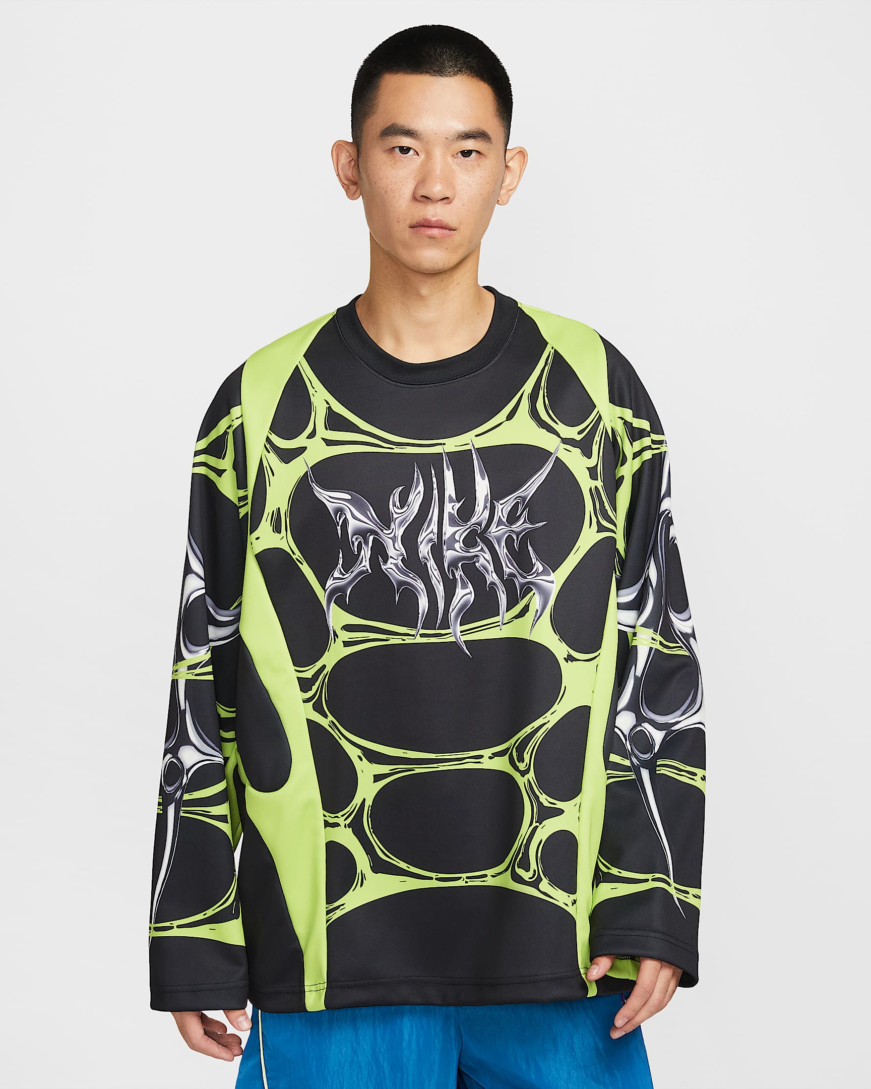 Nike Project F.R.O.G. Jelly Cage 男子球衣 - 黑/荧光冰黄/荧光冰黄