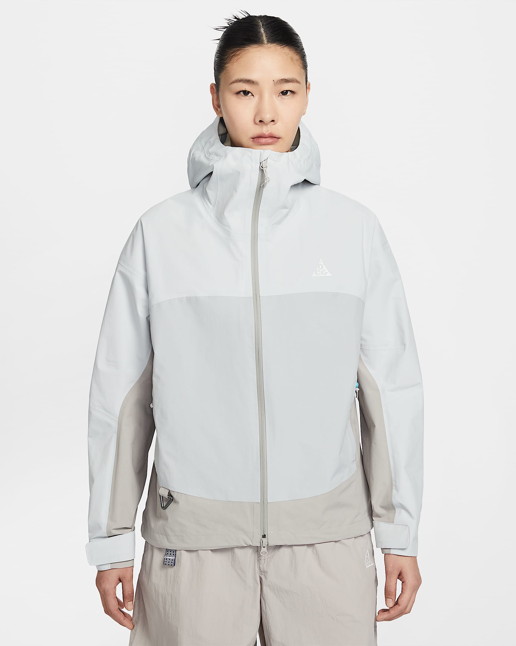 Nike ACG "Morpho" Storm-FIT ADV 2.5L 女子防风防水雨天夹克硬壳冲锋衣 - 尘光子色/大学灰/山峰白
