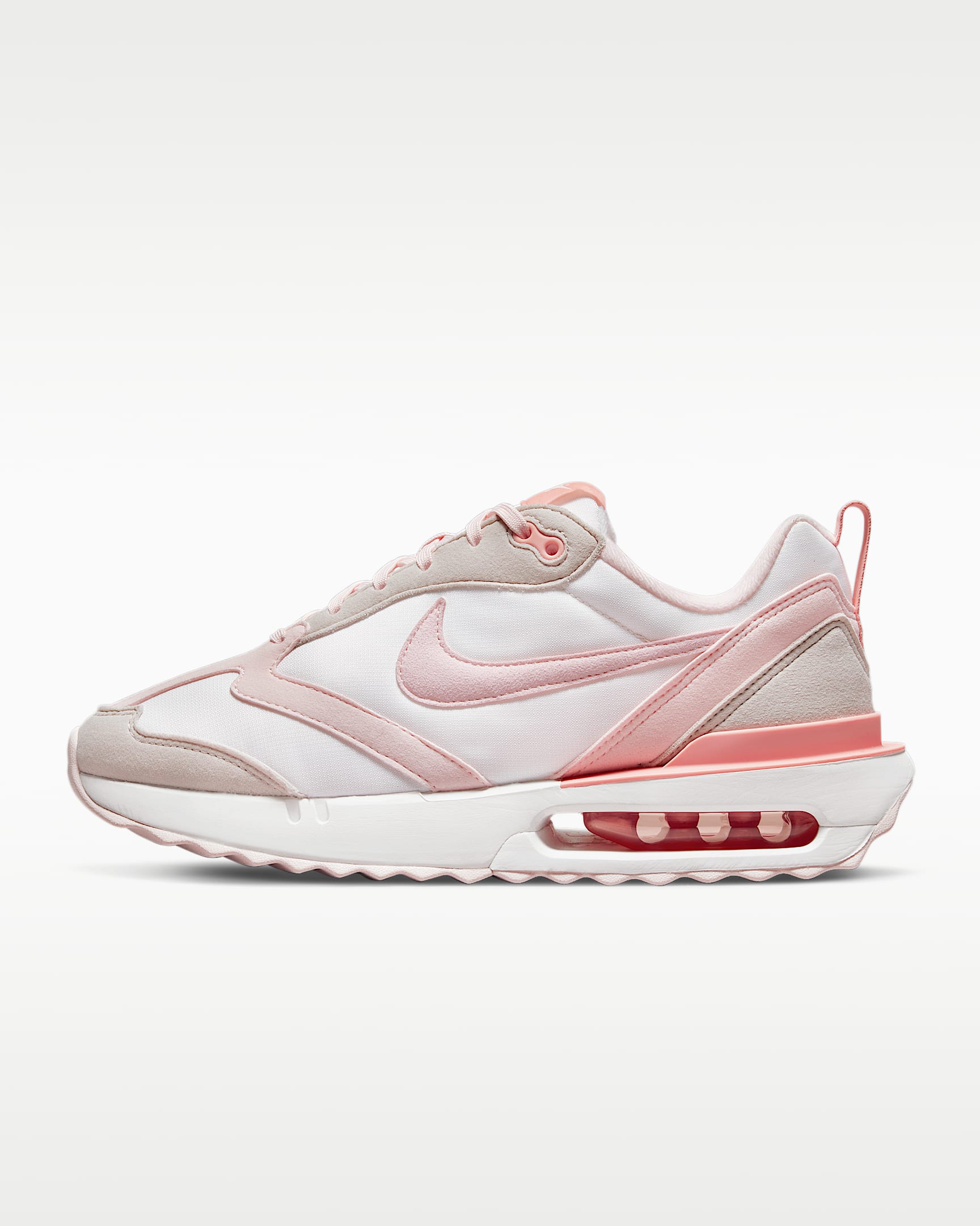 Nike Air Max Dawn 女子运动鞋 - 山峰白/化石石灰/浅茜草根褐/大气浅粉