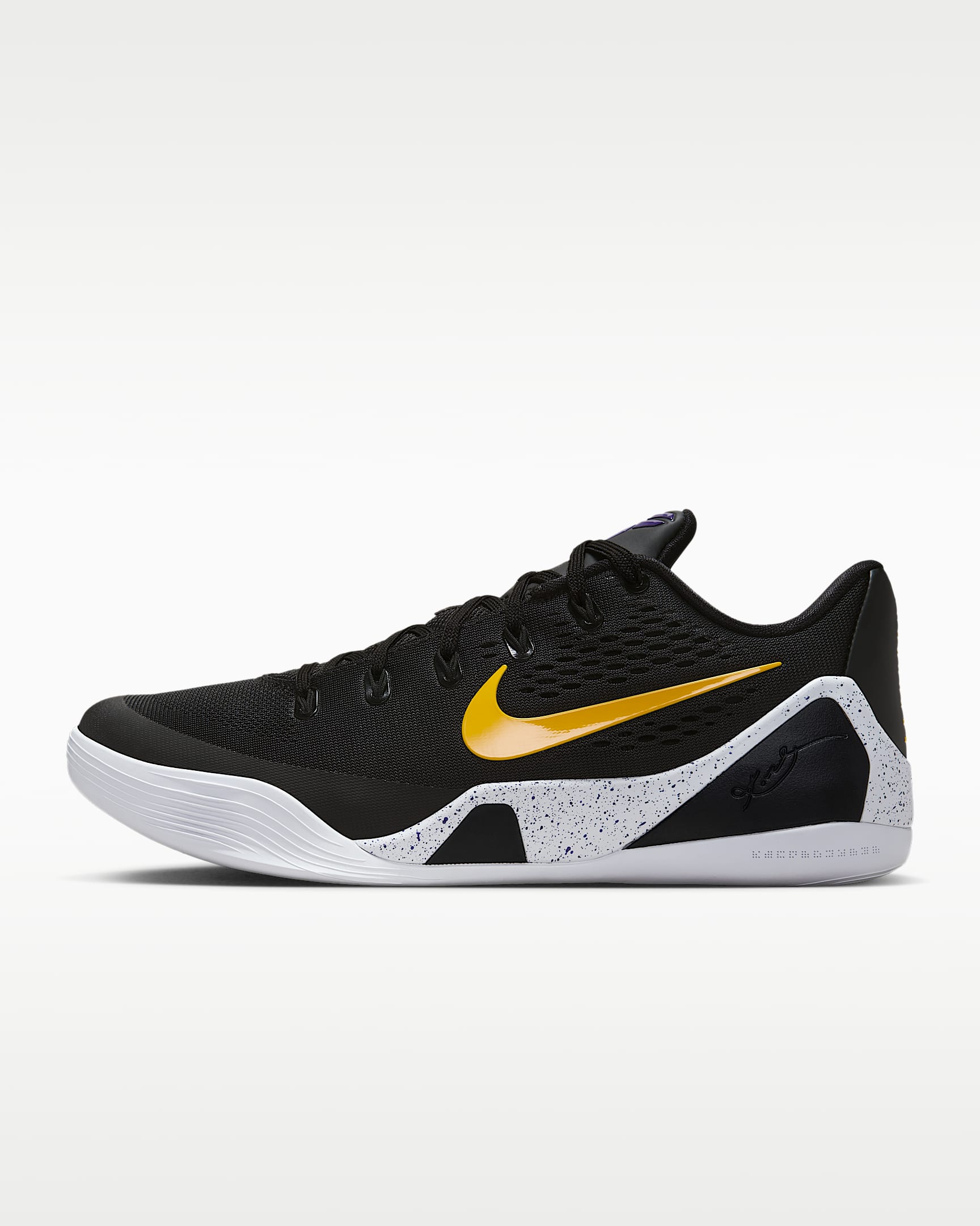 Kobe IX Elite Low EM Protro 科比男/女篮球鞋 - 黑/白色/大学金