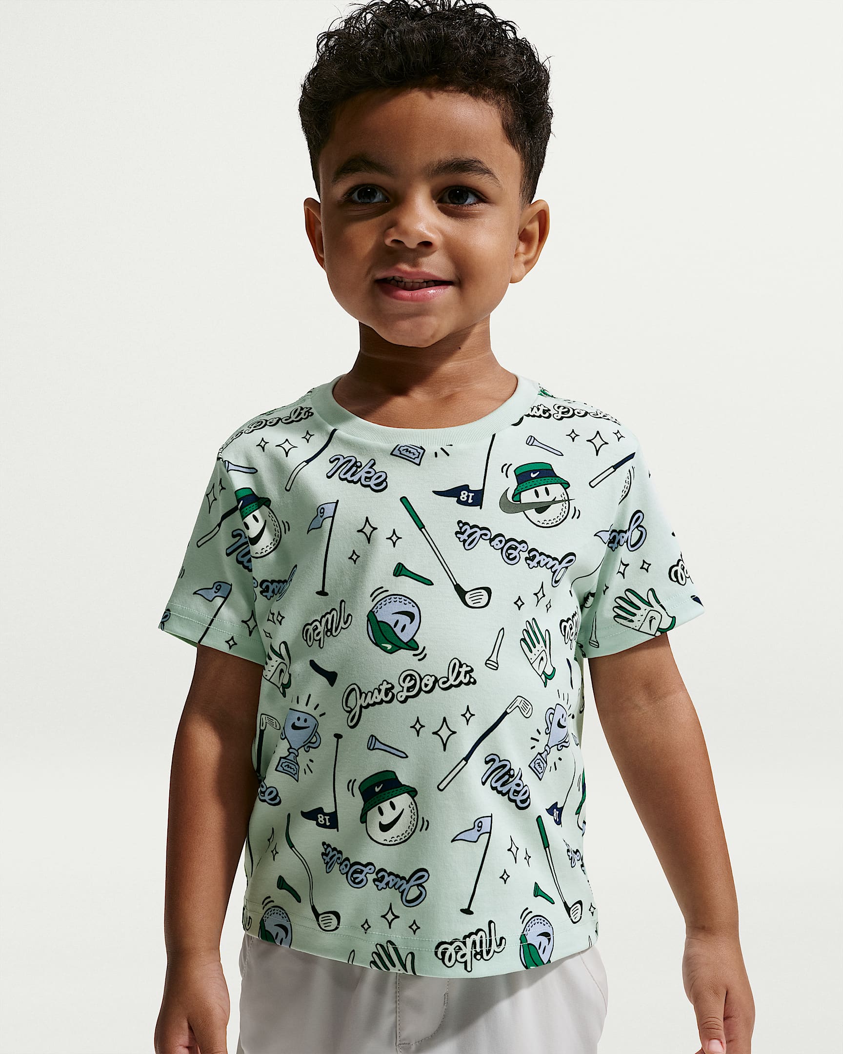 Nike Sportswear Fore The Win 婴童印花T恤 - 微绿