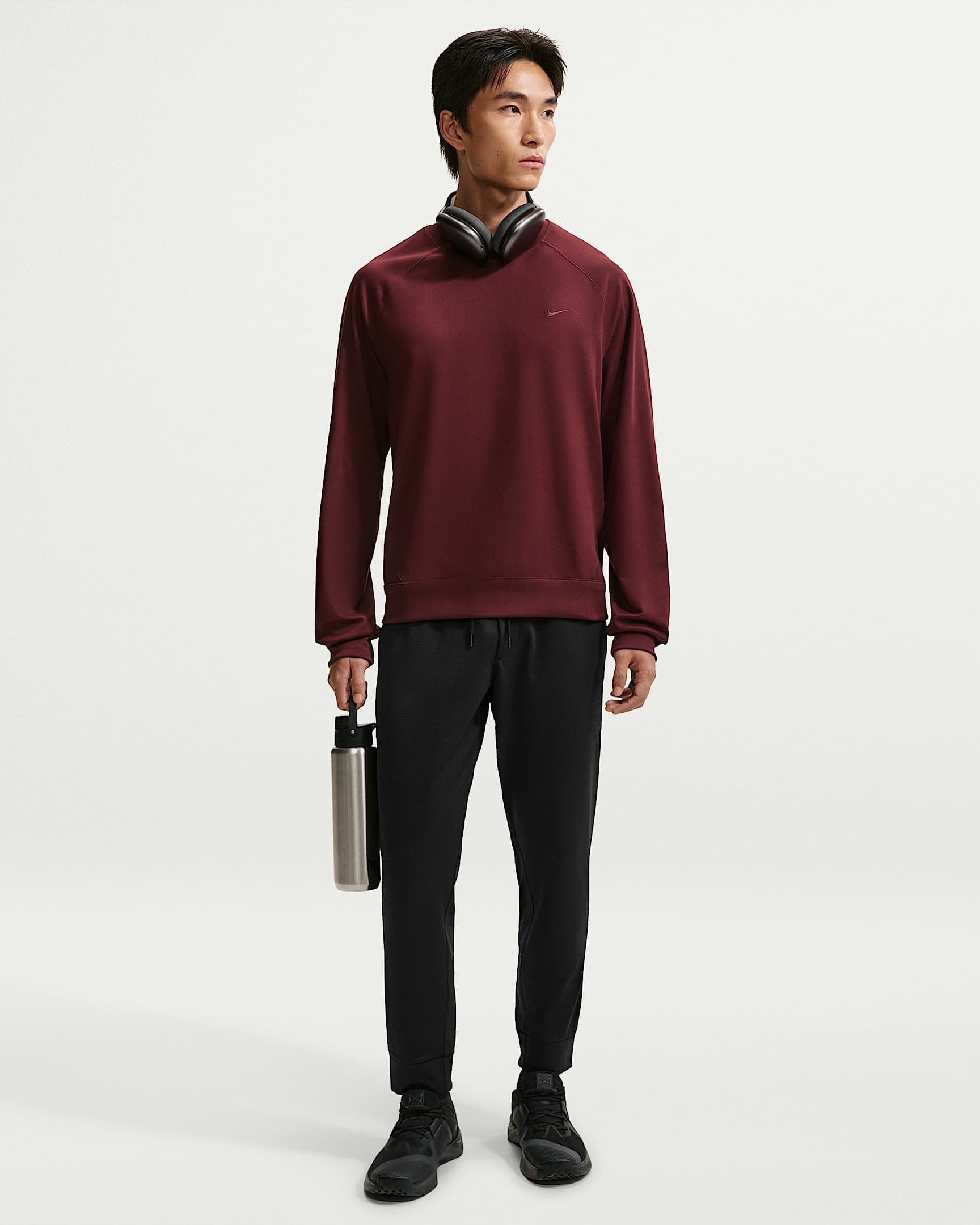 Nike Primary NanoKnit Therma-FIT 男子加绒长裤 - 黑/黑