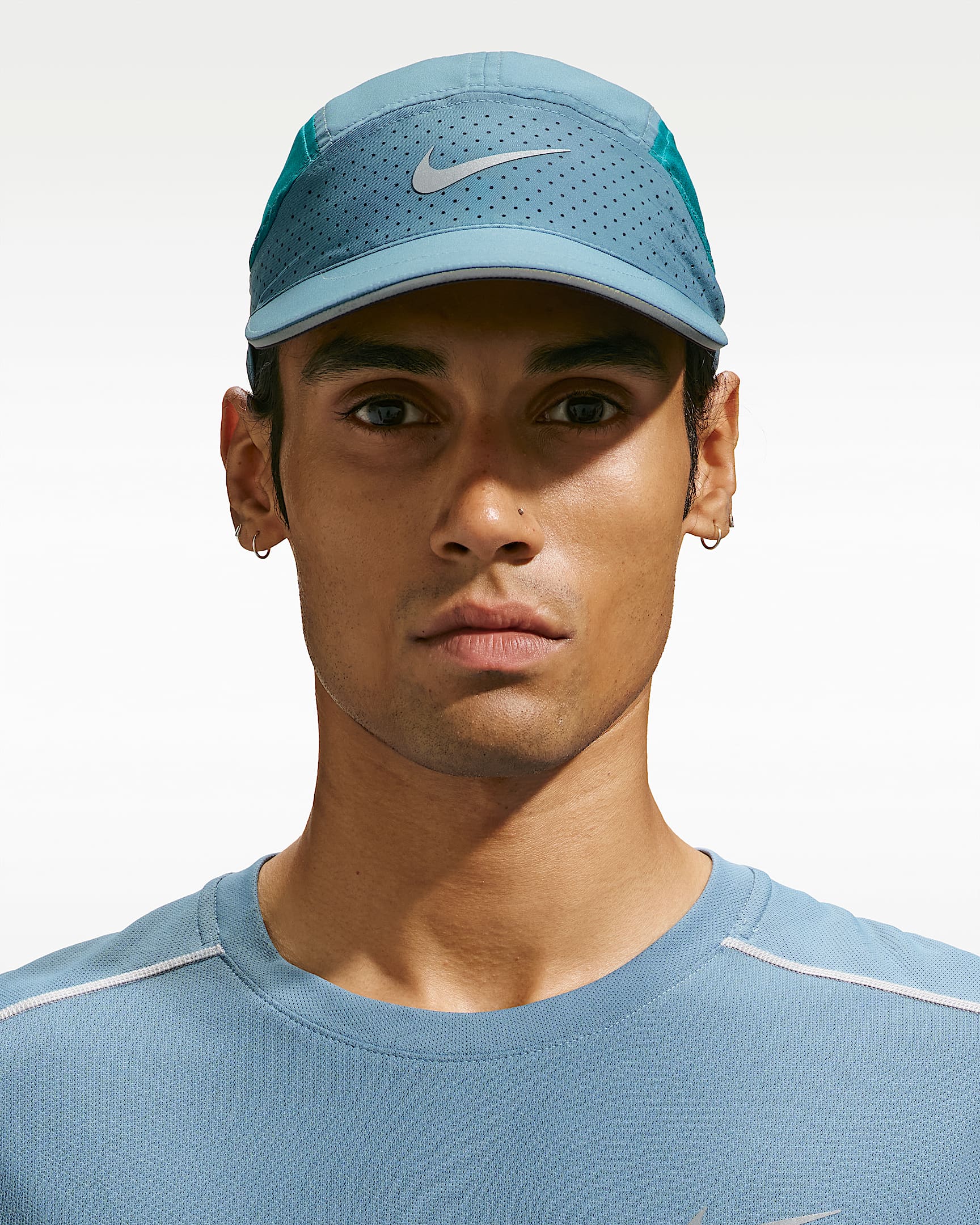 Nike Fly Dri-FIT ADV 软顶速干反光运动帽 - 烟灰蓝/煤黑/亮杉木绿