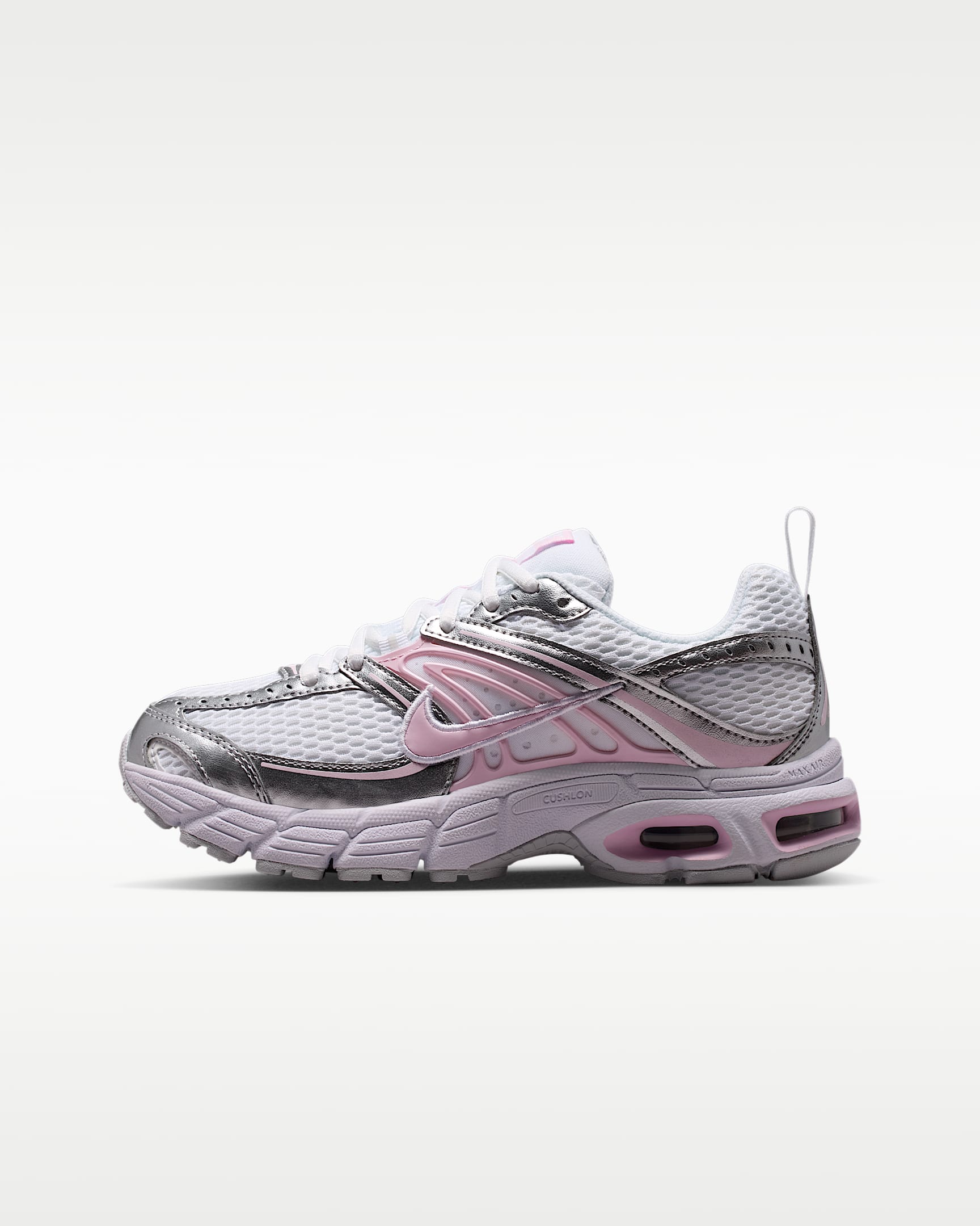 Nike Air Max Moto 2K 大童运动鞋 - 白色/白金色/金属银/泡沫粉