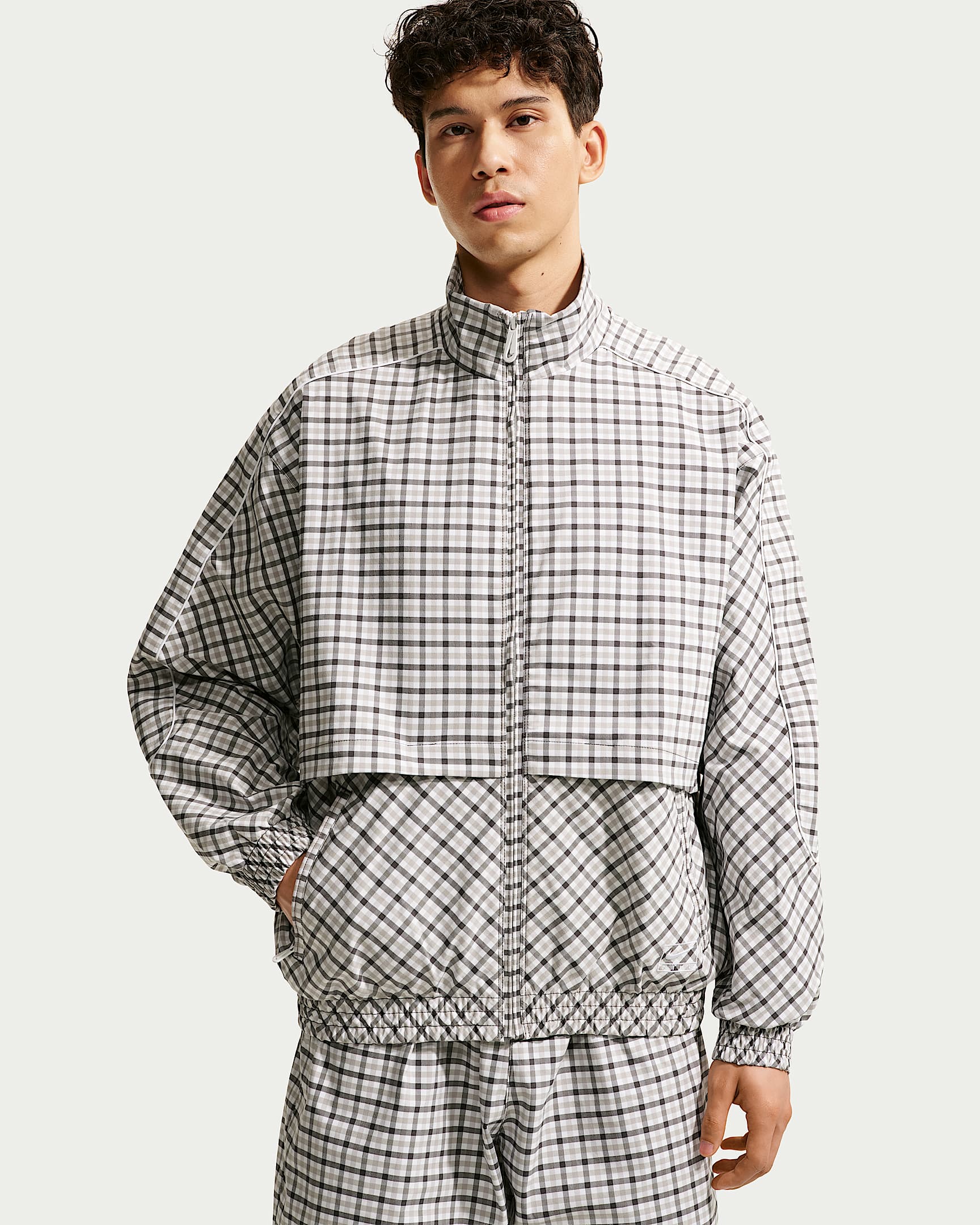 Nike Sportswear 男子梭织运动夹克 - 大学灰