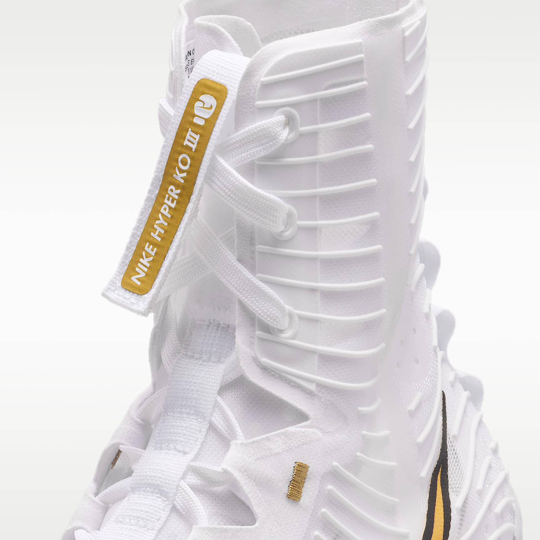 Nike Hyperko 3 拳击鞋 - 白色/黑/金属色