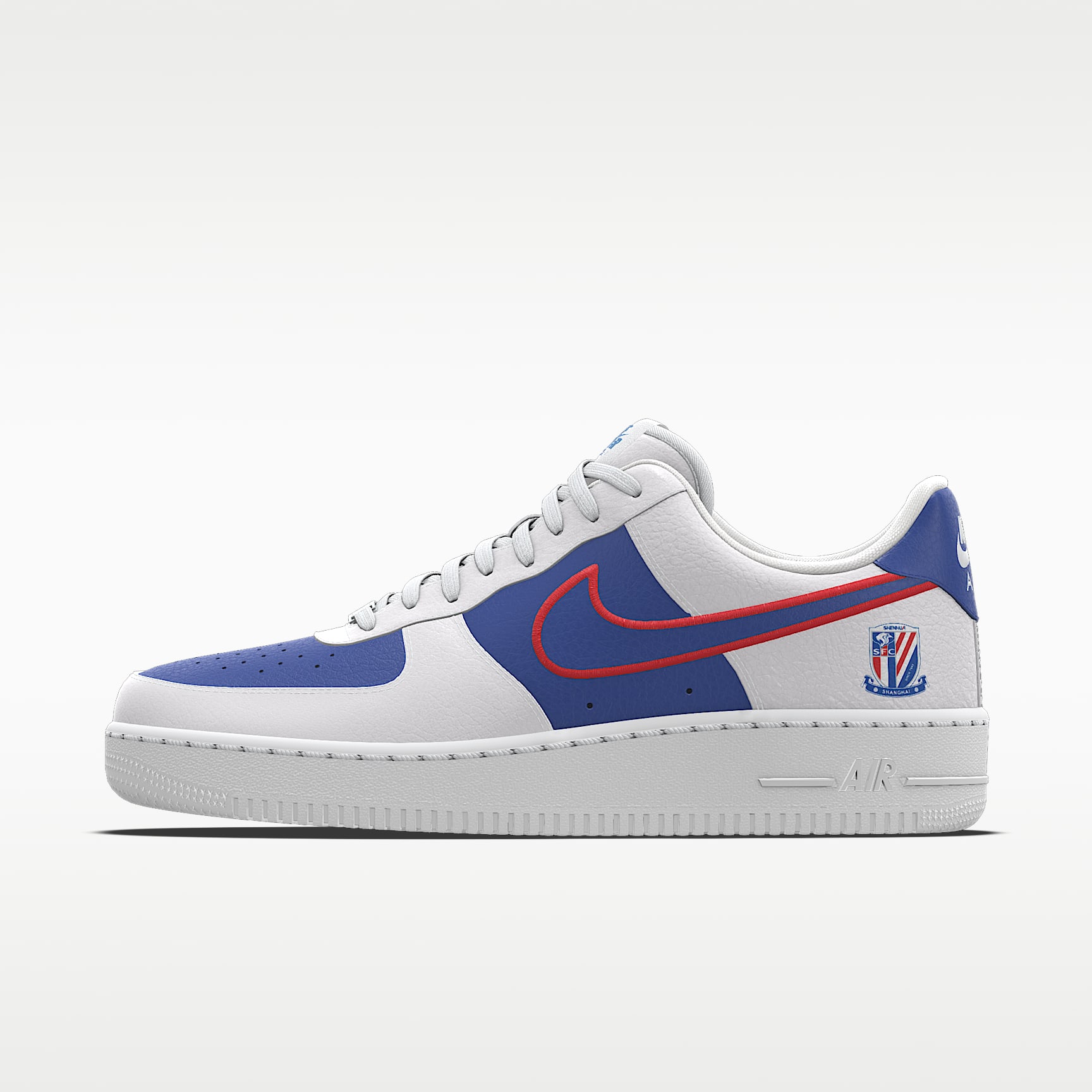 Nike Air Force 1 Low By CSL 专属定制运动鞋 - 蓝色/红色
