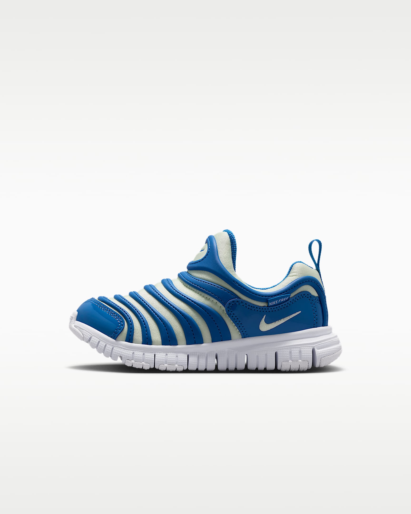 Nike Dynamo Free 耐克毛毛虫幼童易穿脱运动鞋 - 星星蓝/白色/浅荧光黄