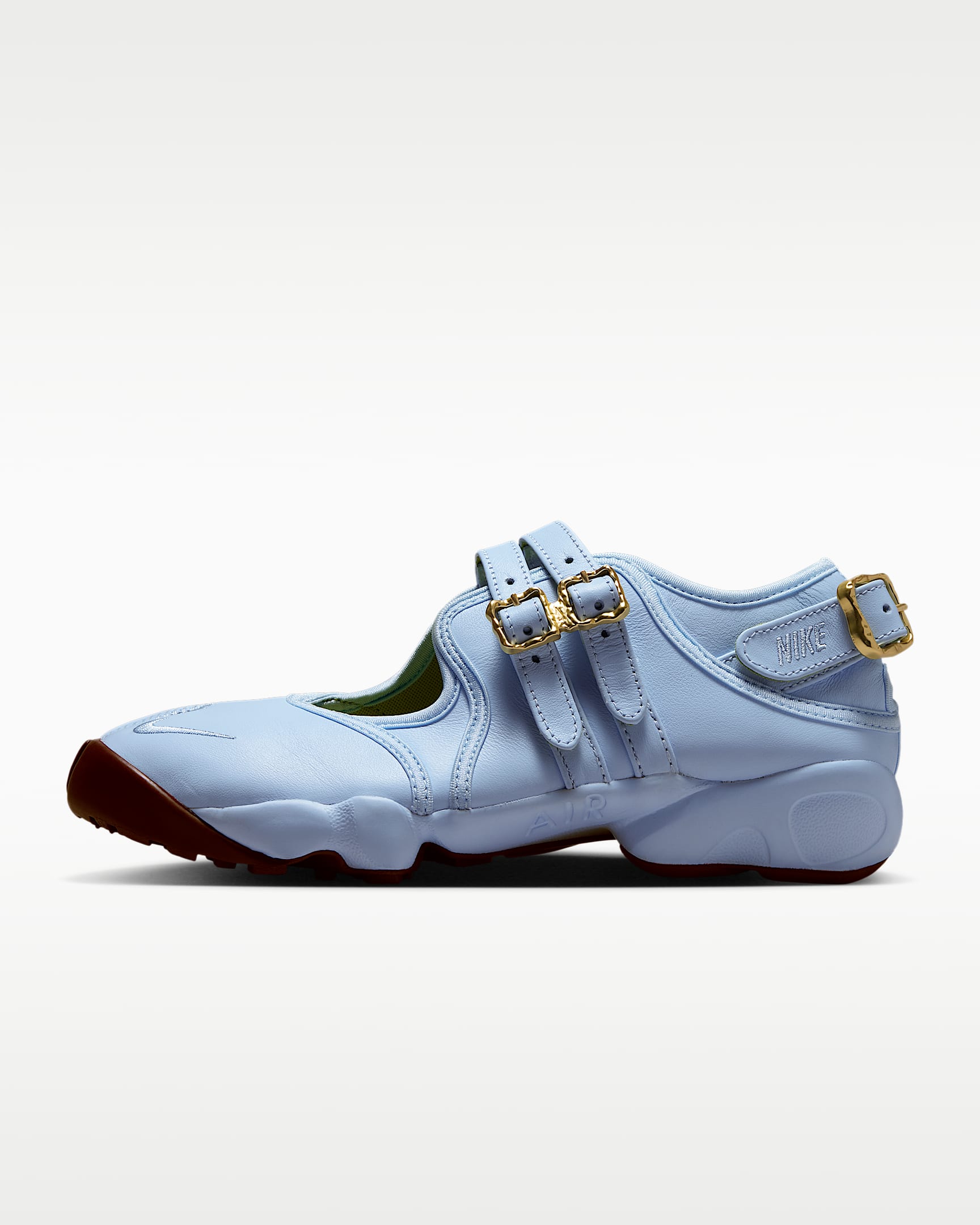 Nike Air Rift 耐克忍者鞋女子运动鞋 - 天青石蓝/朦胧金/梨绿/天青石蓝