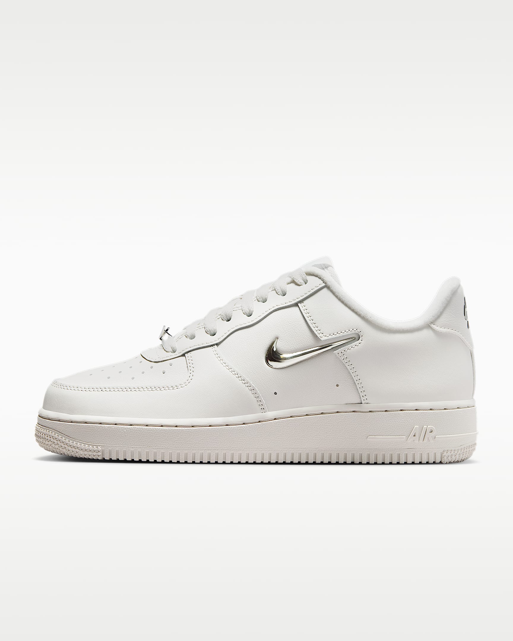 Nike Air Force 1 '07 女子空军一号运动鞋 - 幻影灰白/白金色/金属银