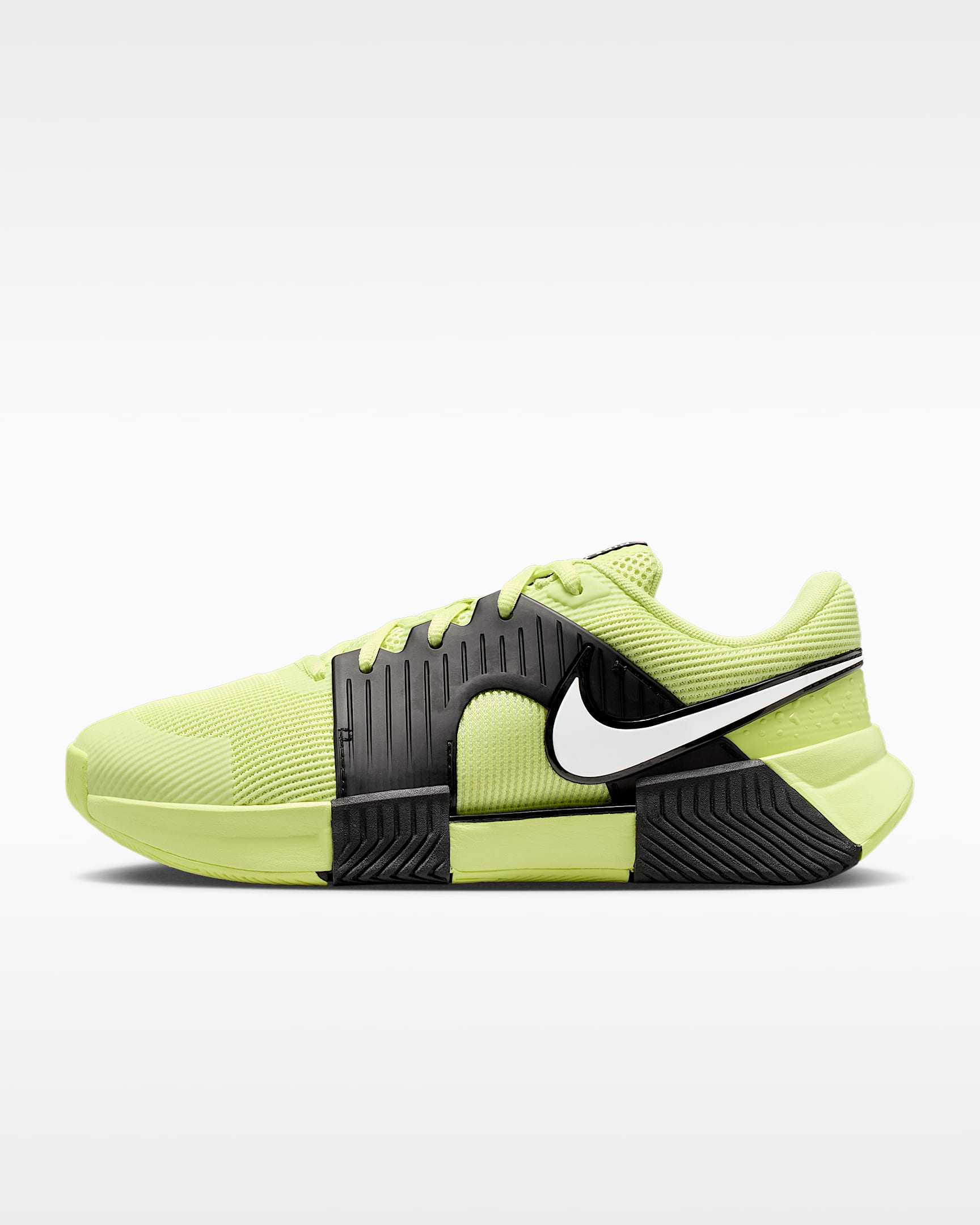 Nike Zoom GP Challenge 1.5 PRM 大坂直美同款女子硬地球场网球鞋 - 黑/浅柠檬黄/白色