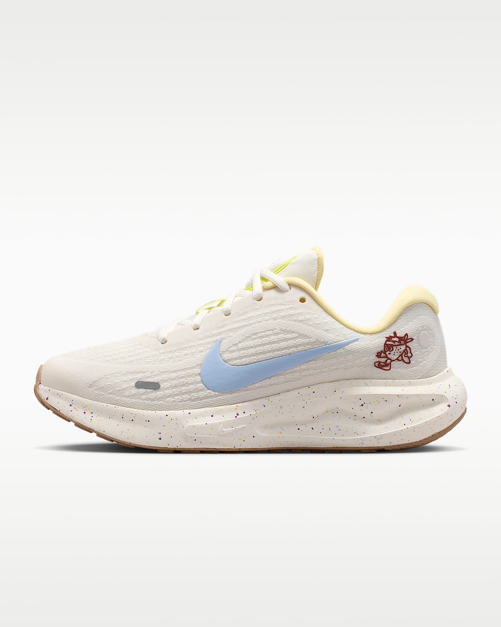 Nike Journey Run 女子公路跑步鞋 - 幻影灰白/帆白/君王紫/柔黄
