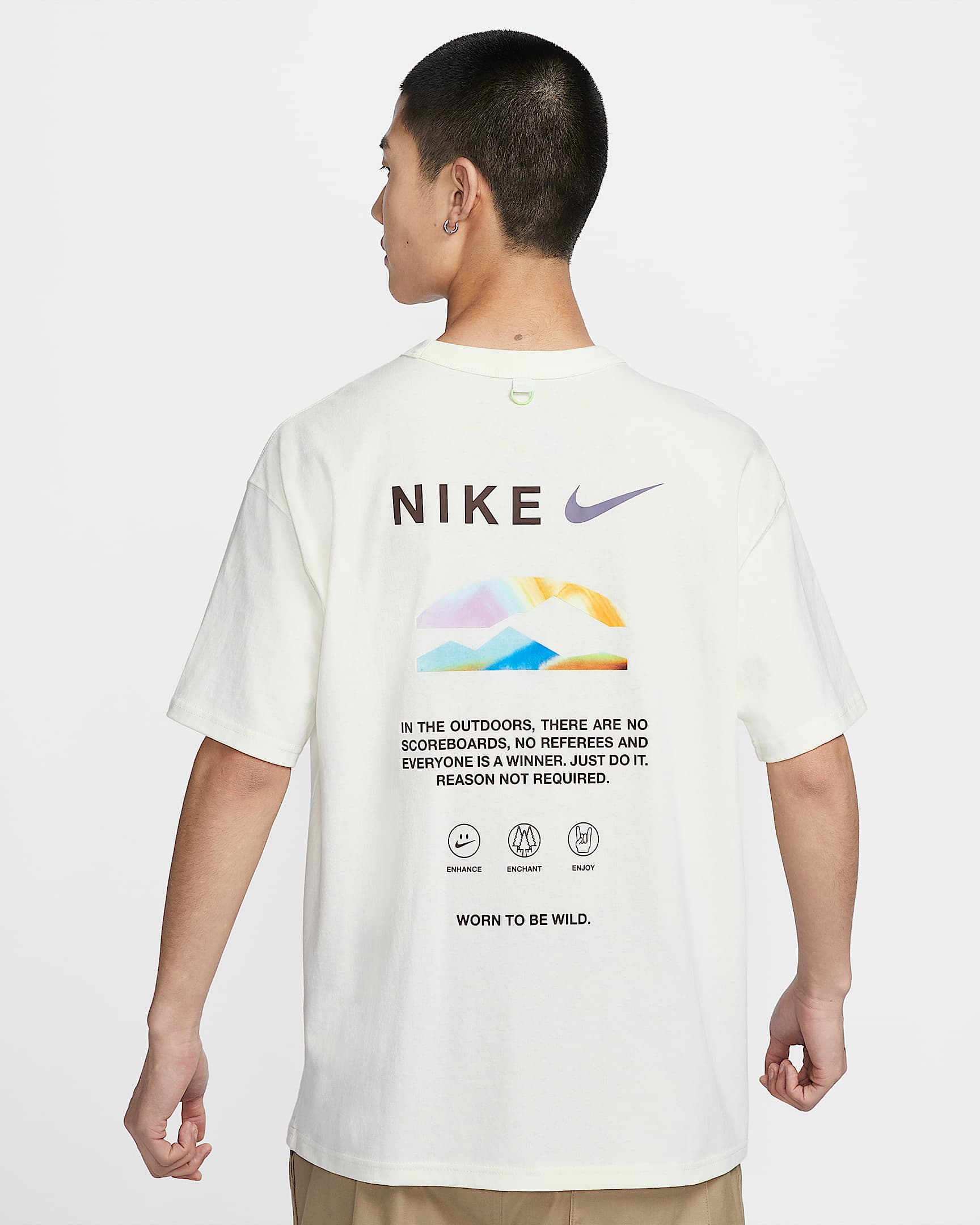 Nike Sportswear Premium Essentials 男子T恤 - 帆白