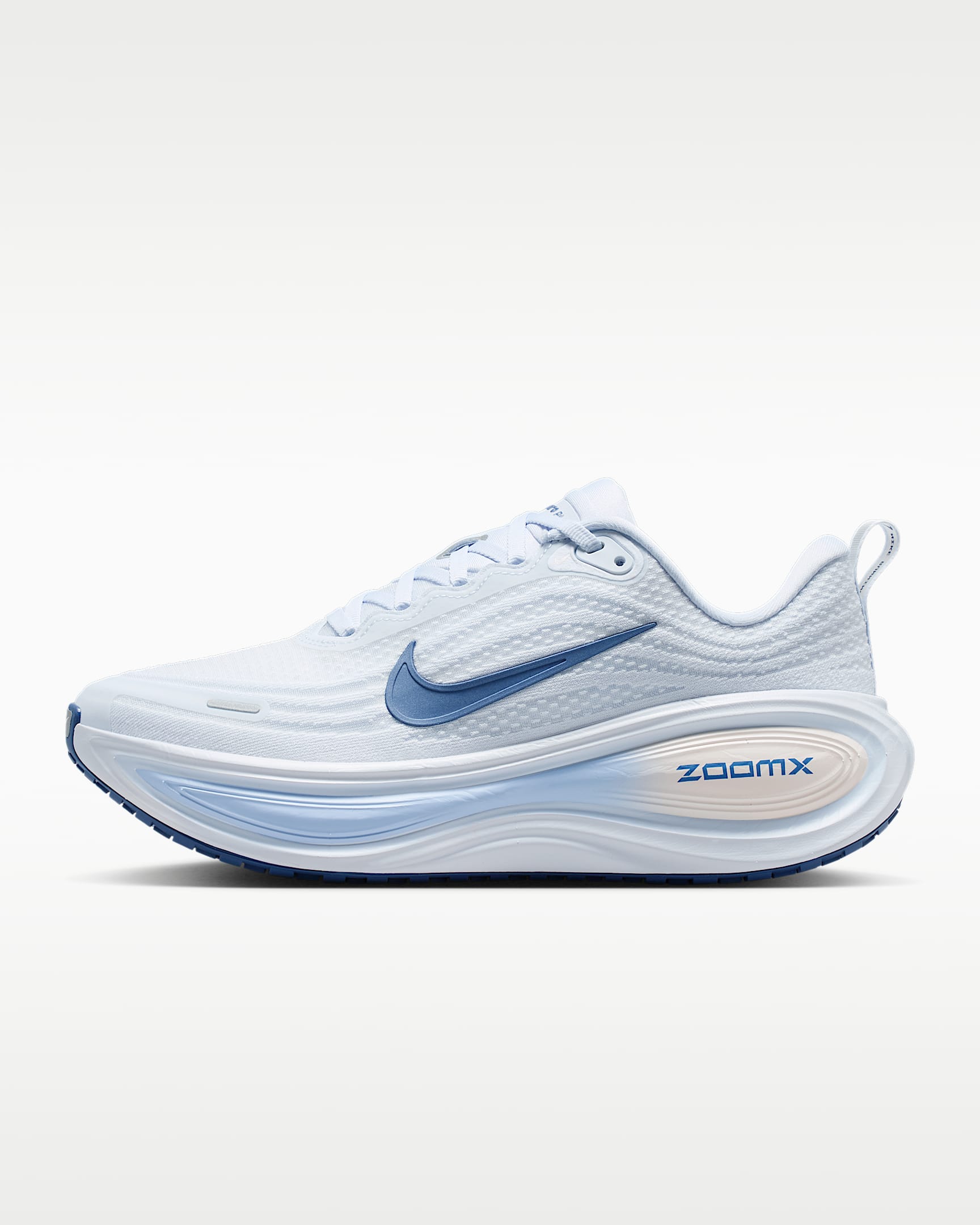 Nike Vomero Plus 耐克超级迈柔女子公路跑步鞋 - 白色/铝蓝/足球灰/神秘深海蓝