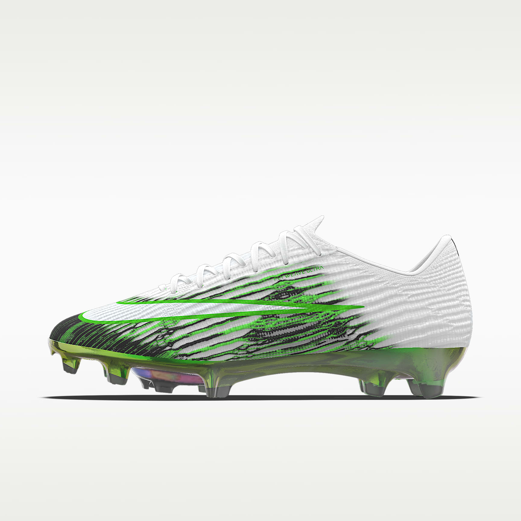 Nike Mercurial Superfly 11 Elite By You 专属定制 FG 天然硬质草地低帮足球鞋 - 白色/白色