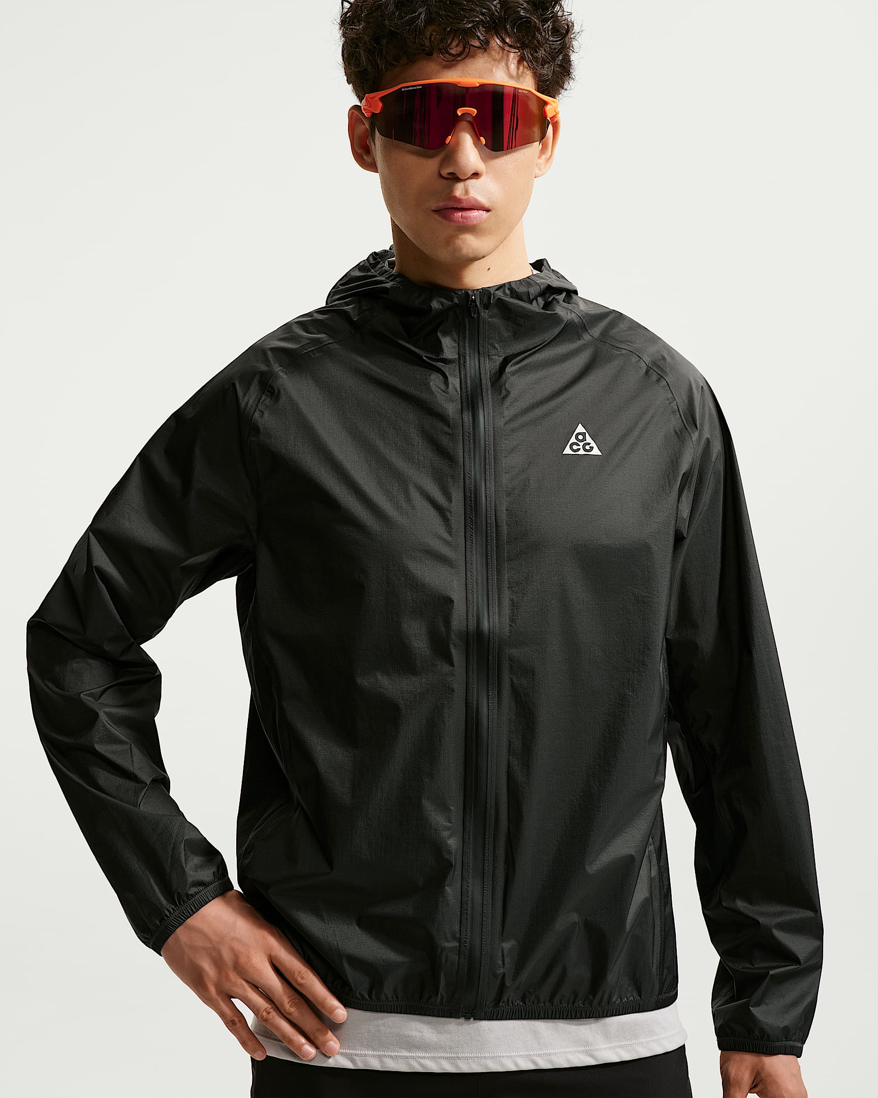 Nike ACG "Trailwind" Storm-FIT ADV 男子防风防水夹克 - 煤黑/山峰白