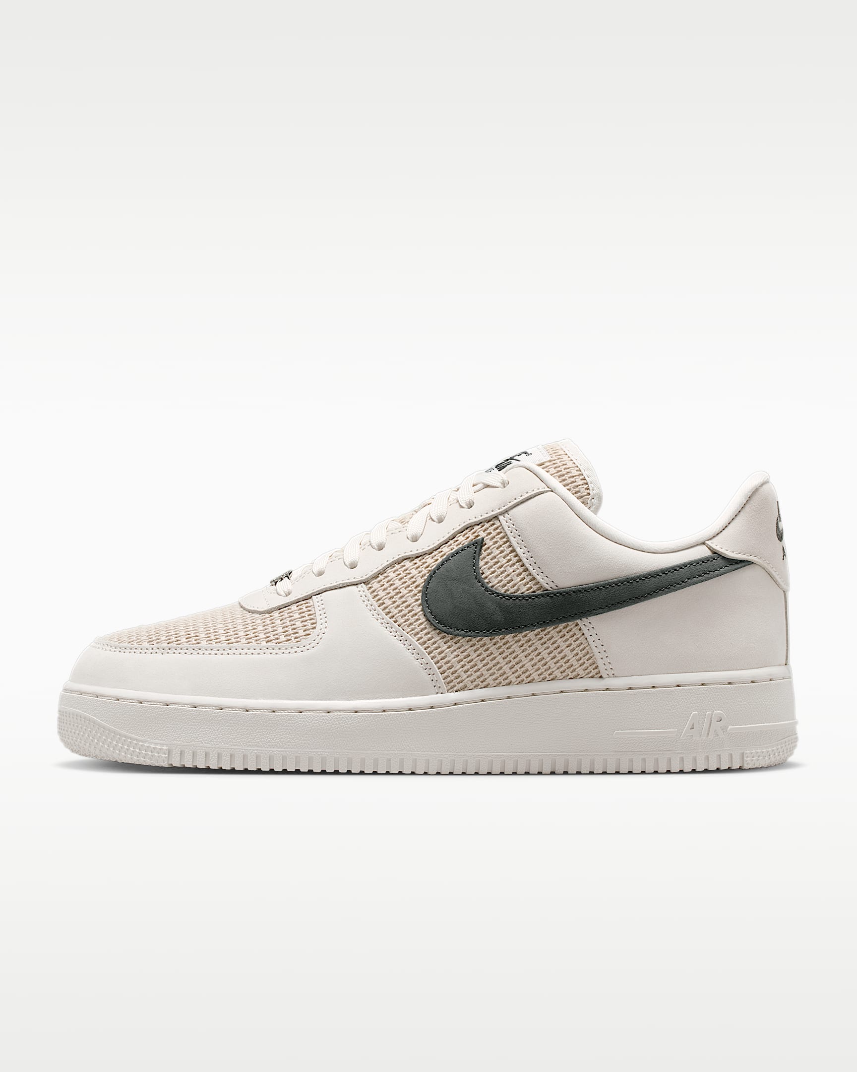 Nike Air Force 1 '07 LV8 男子空军一号运动鞋 - 幻影灰白/奶白 II/金属银/暗烟灰