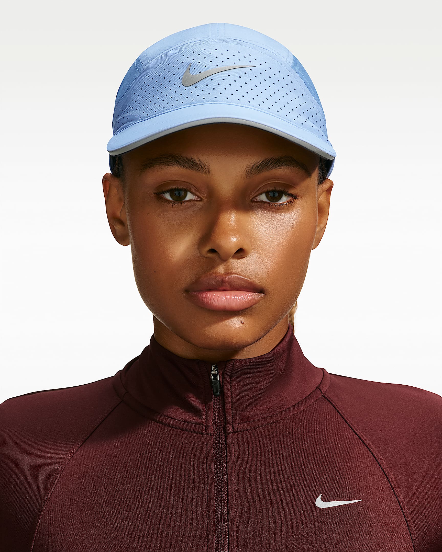 Nike Fly Dri-FIT ADV 软顶速干反光运动帽 - 铝蓝/煤黑/工作蓝