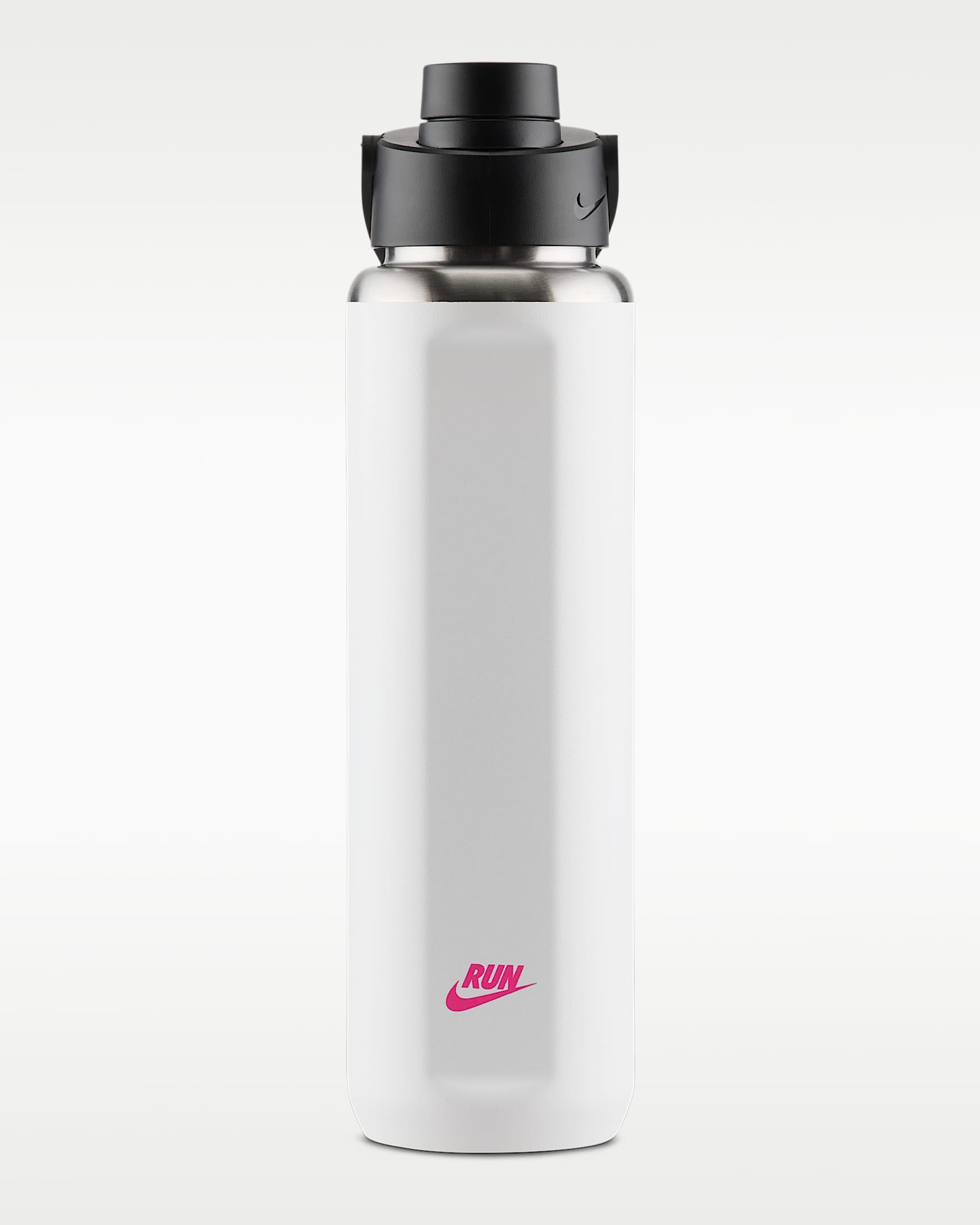 Nike Recharge 709ml 耐克女子夜跑系列不锈钢水壶 - 白色/黑/透明粉
