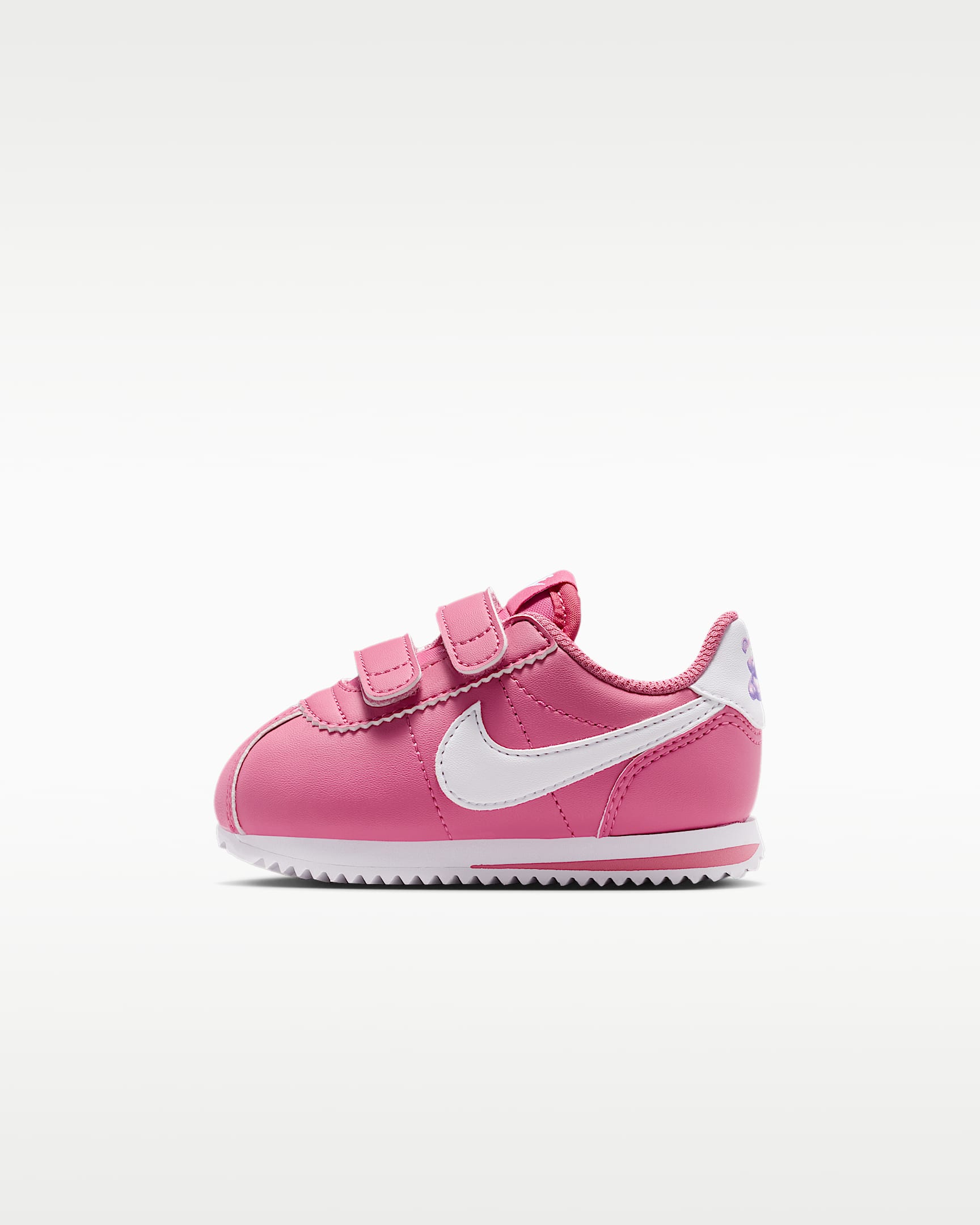 Nike Cortez 婴童运动鞋 - 牡丹红/白色