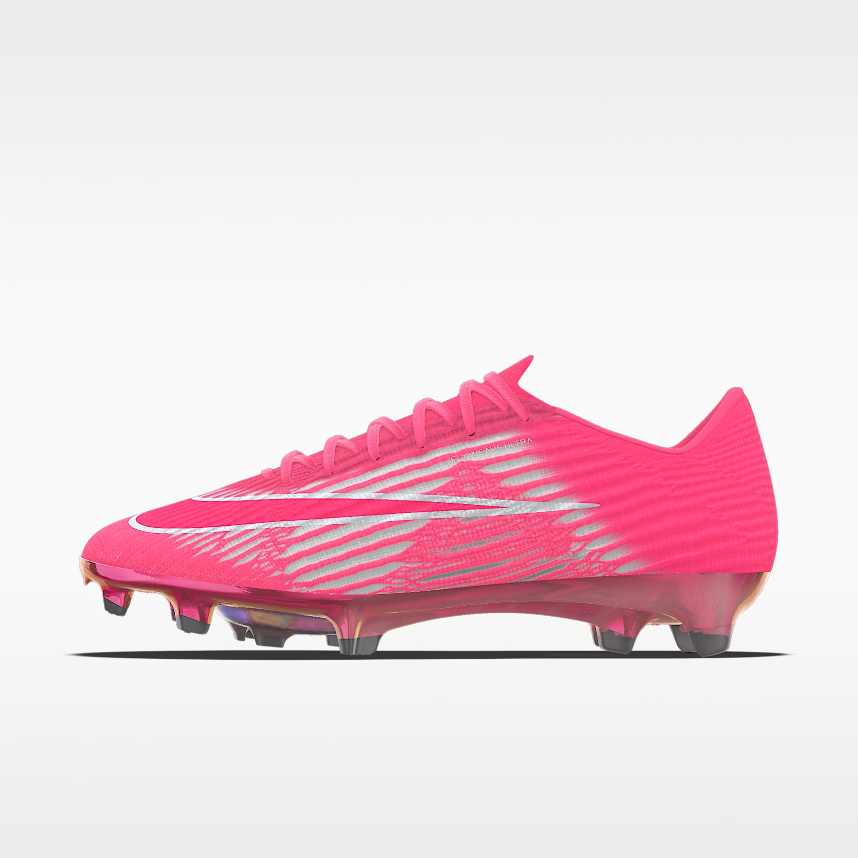 Nike Mercurial Superfly 11 Elite By You 专属定制 FG 天然硬质草地低帮足球鞋 - 透明粉/透明粉