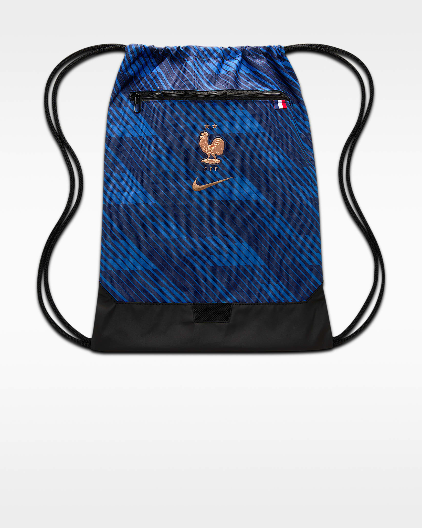 2026/27 赛季法国队 Nike Academy 健身包 - 黑蓝/游戏宝蓝/金属铜
