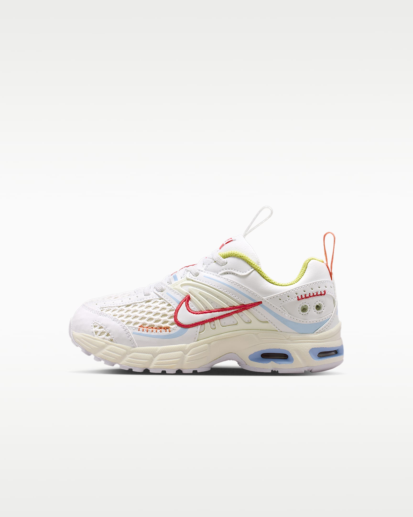 Nike Air Max Moto 2K 幼童运动鞋 - 白色/帆白/狂喜深红/热带粉