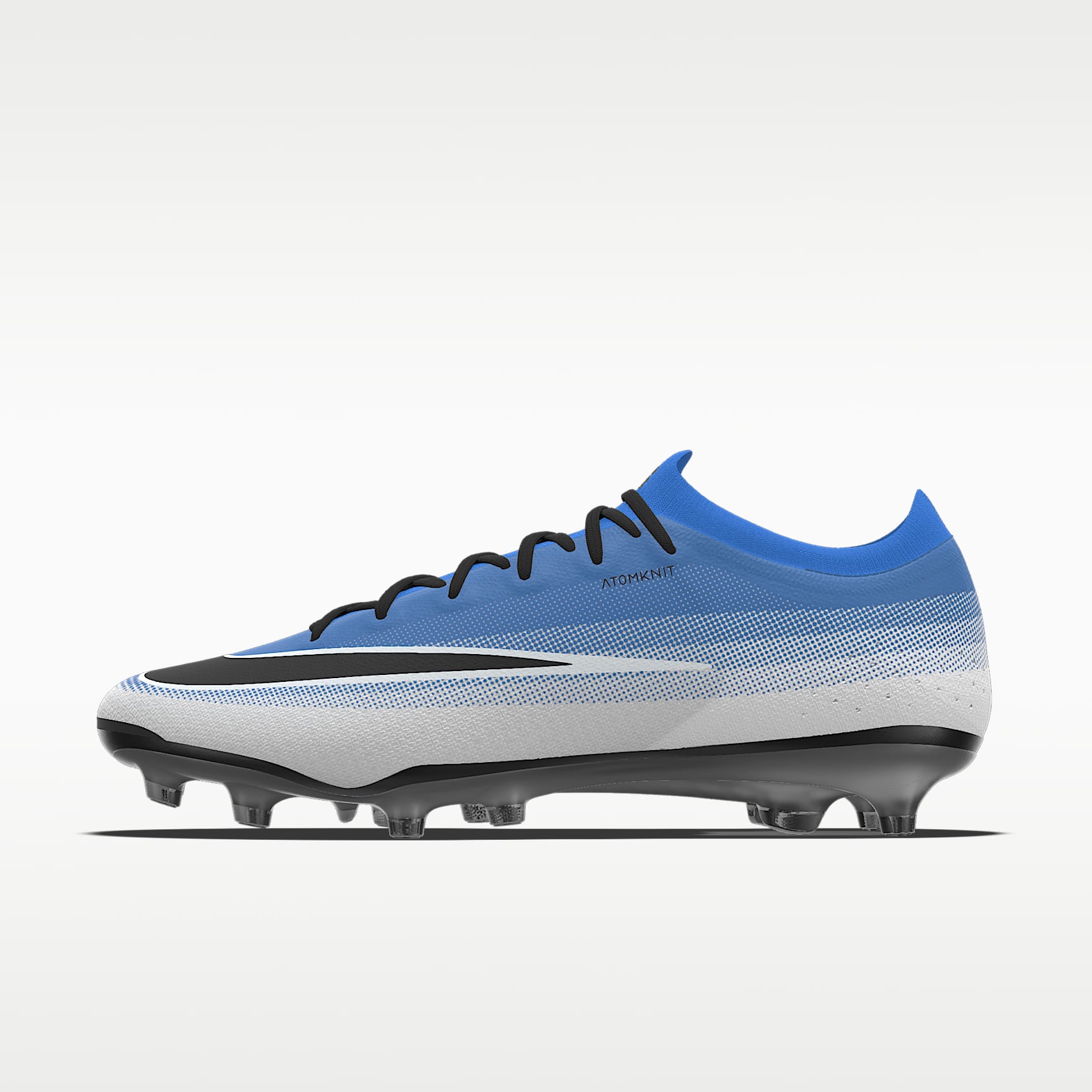 Nike Mercurial Vapor 17 Elite By You 专属定制 AG 人造草地低帮足球鞋 - 浅清透蓝/白色
