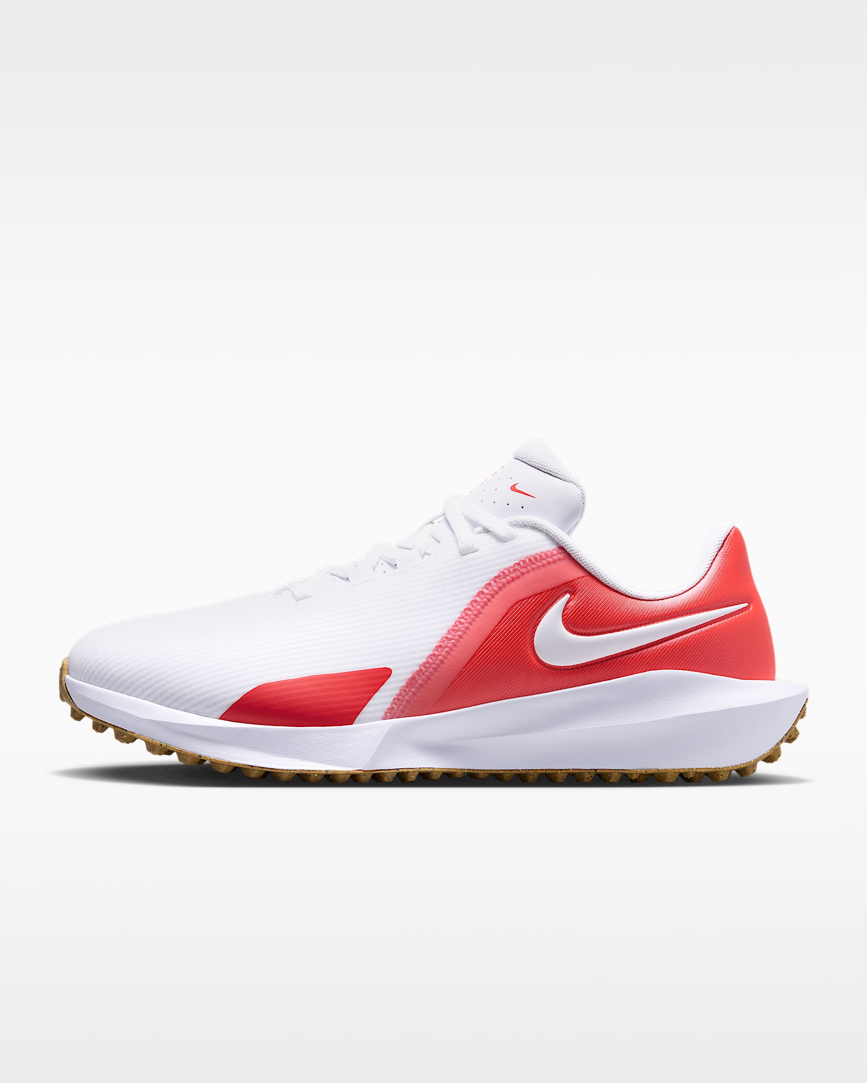 Nike Infinity G NN 男/女高尔夫球鞋（宽版） - 白色/浅深红/橡皮浅褐/白色