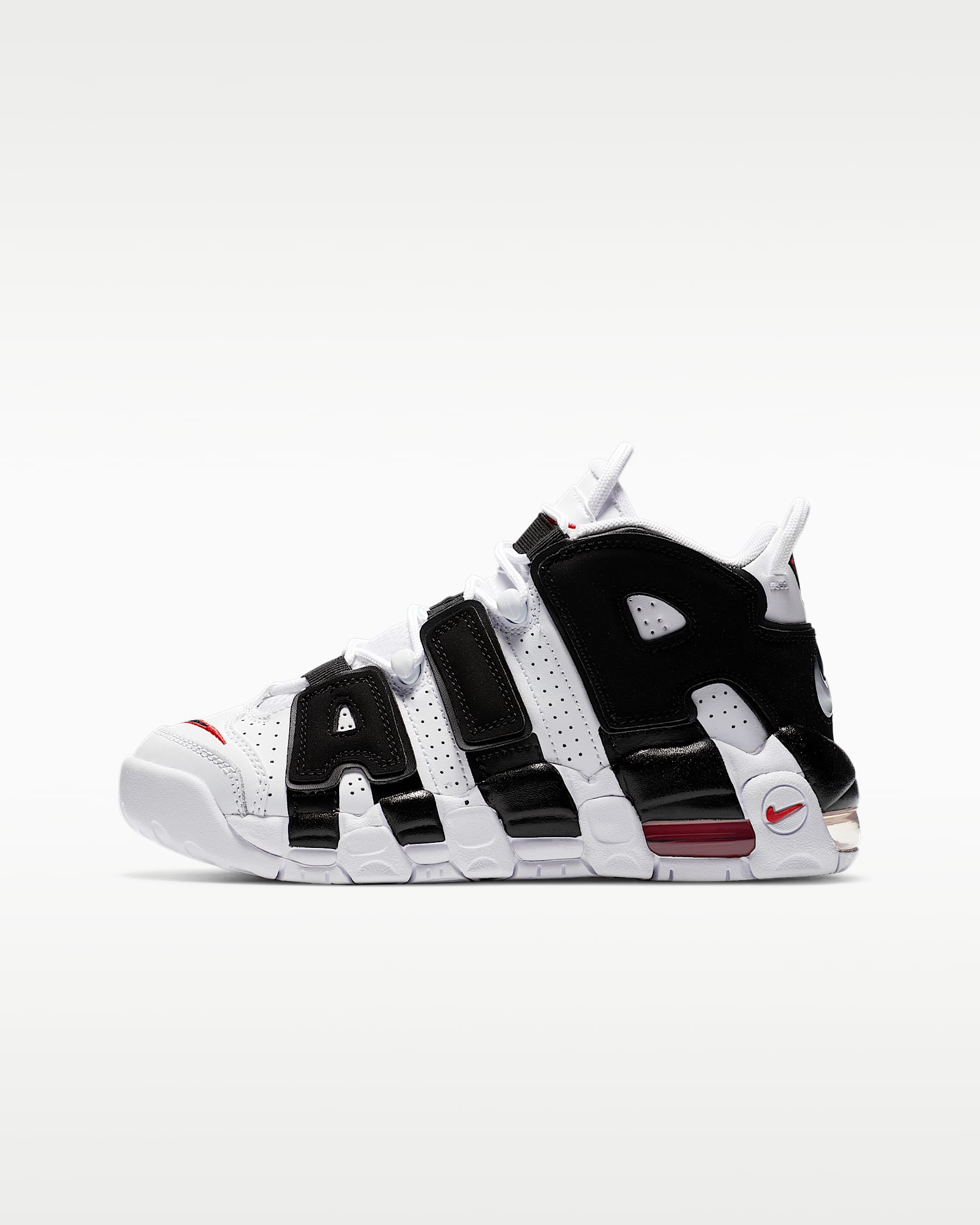 Nike Air More Uptempo 大童运动鞋 - 白色/大学红/黑