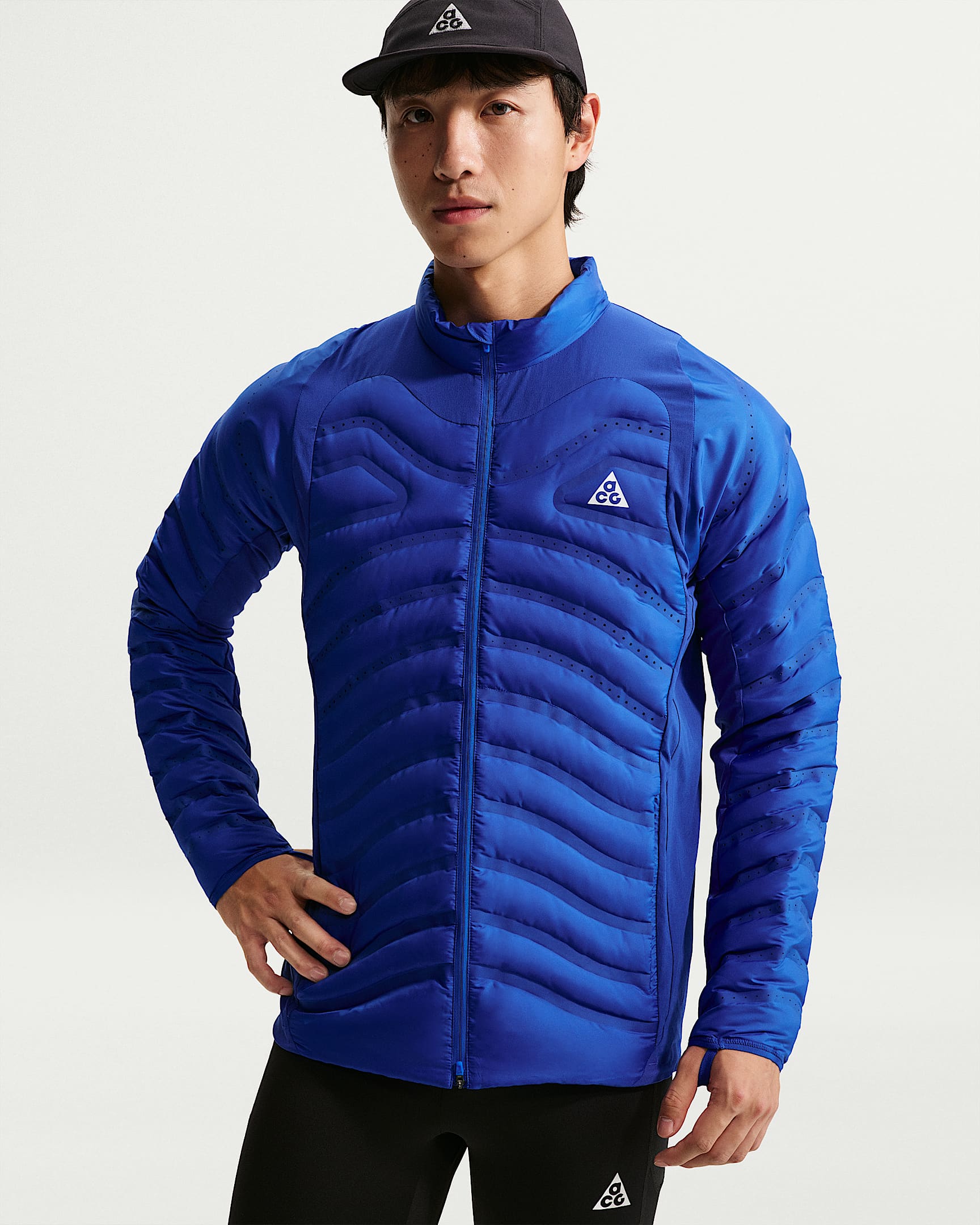 Nike ACG "Lava Loft" Therma-FIT 男子 750 蓬羽绒拼接夹克 - 游戏宝蓝/旧宝蓝/游戏宝蓝/山峰白