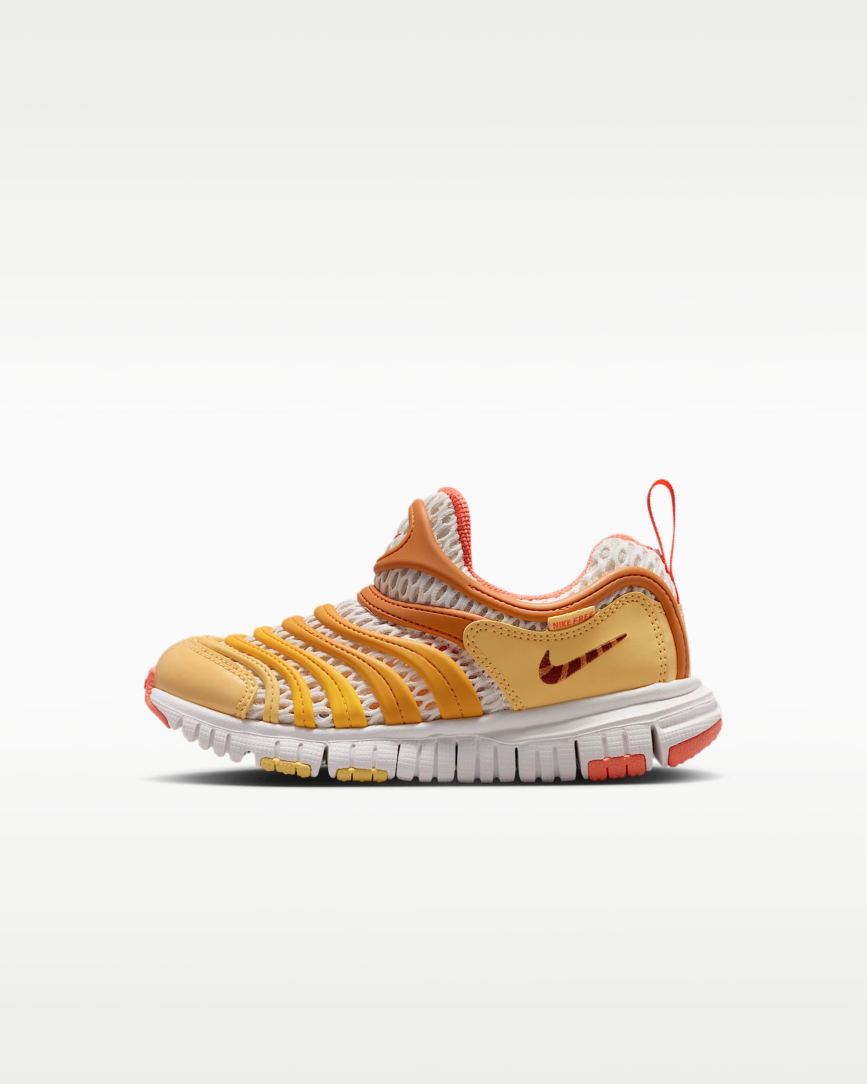 Nike Dynamo Free BR 2 耐克毛毛虫幼童运动鞋 - 帆白/帆白/草皮橙/君王