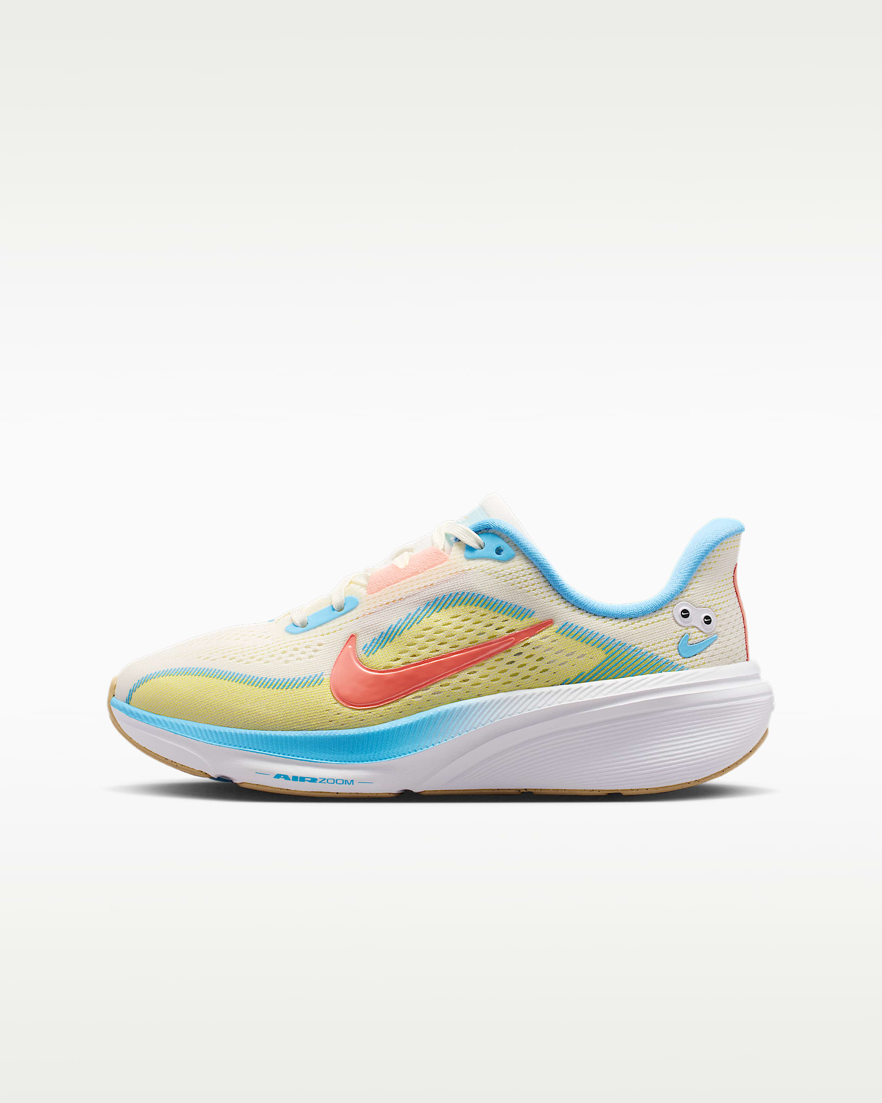 Nike Air Zoom Pegasus 42 耐克小飞马大童公路跑步鞋 - 帆白/白色/狂喜深红/狂喜深红