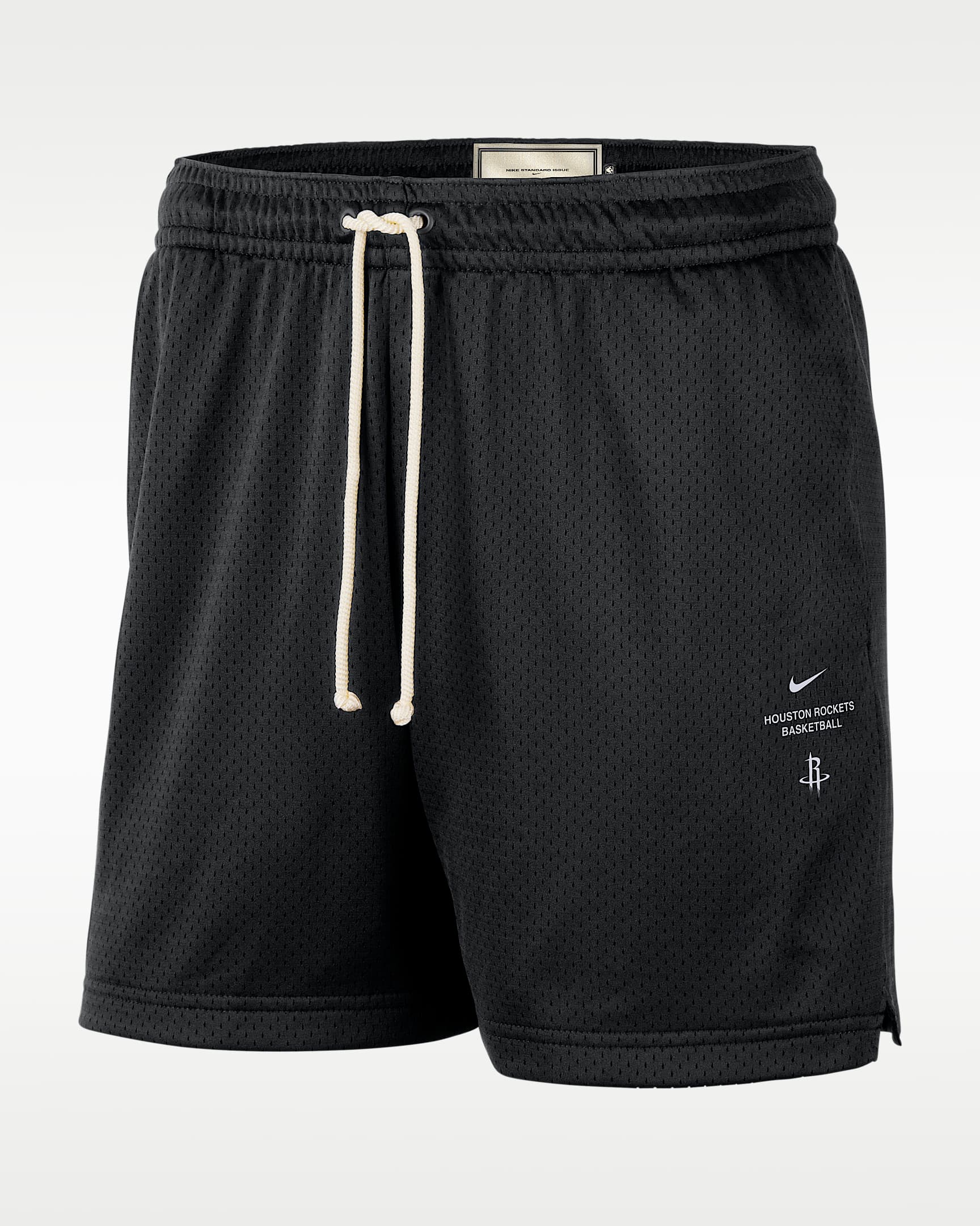 休斯顿火箭队 Standard Issue Nike NBA 队之魂系列 Dri-FIT 速干科技男子篮球网眼布短裤 - 黑