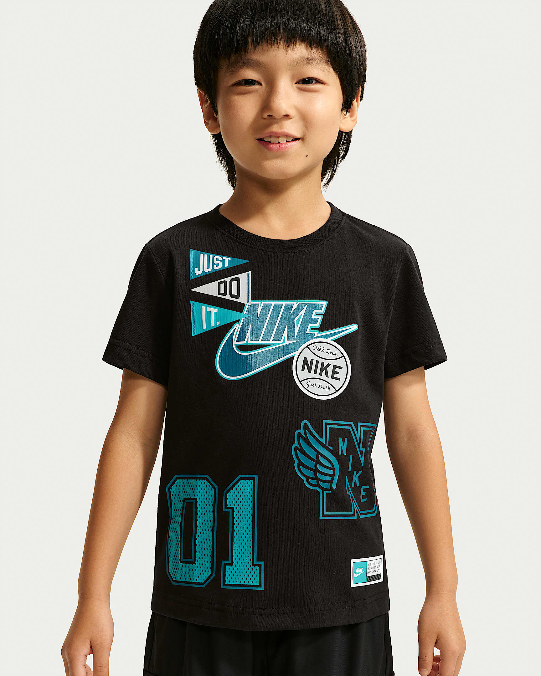 Nike Multisport 幼童短袖T恤 - 黑
