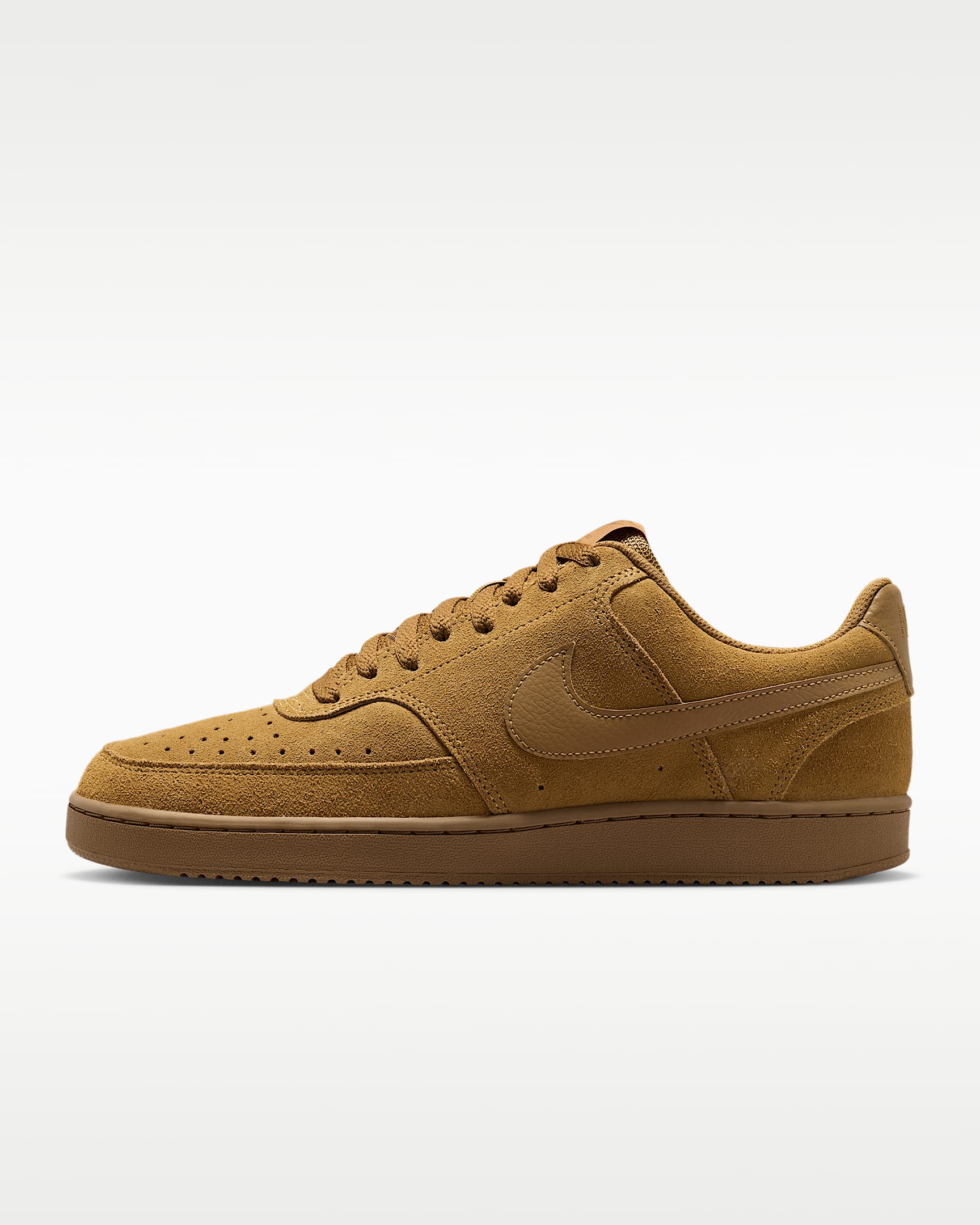 Nike Court Vision Low Suede Premium 男子运动鞋 - 麦黄/亚麻/麦黄